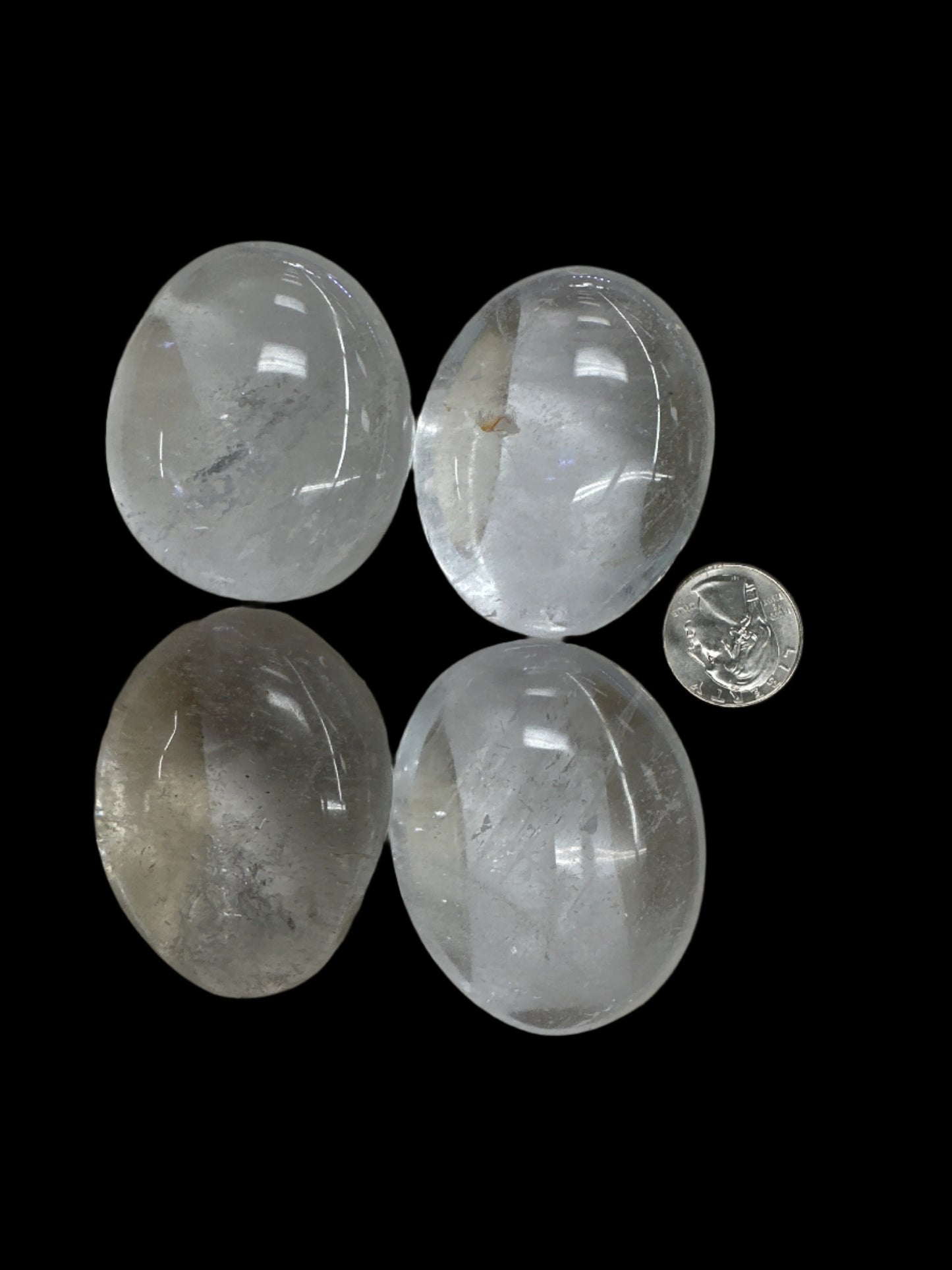 Clear Quartz Palm Stone