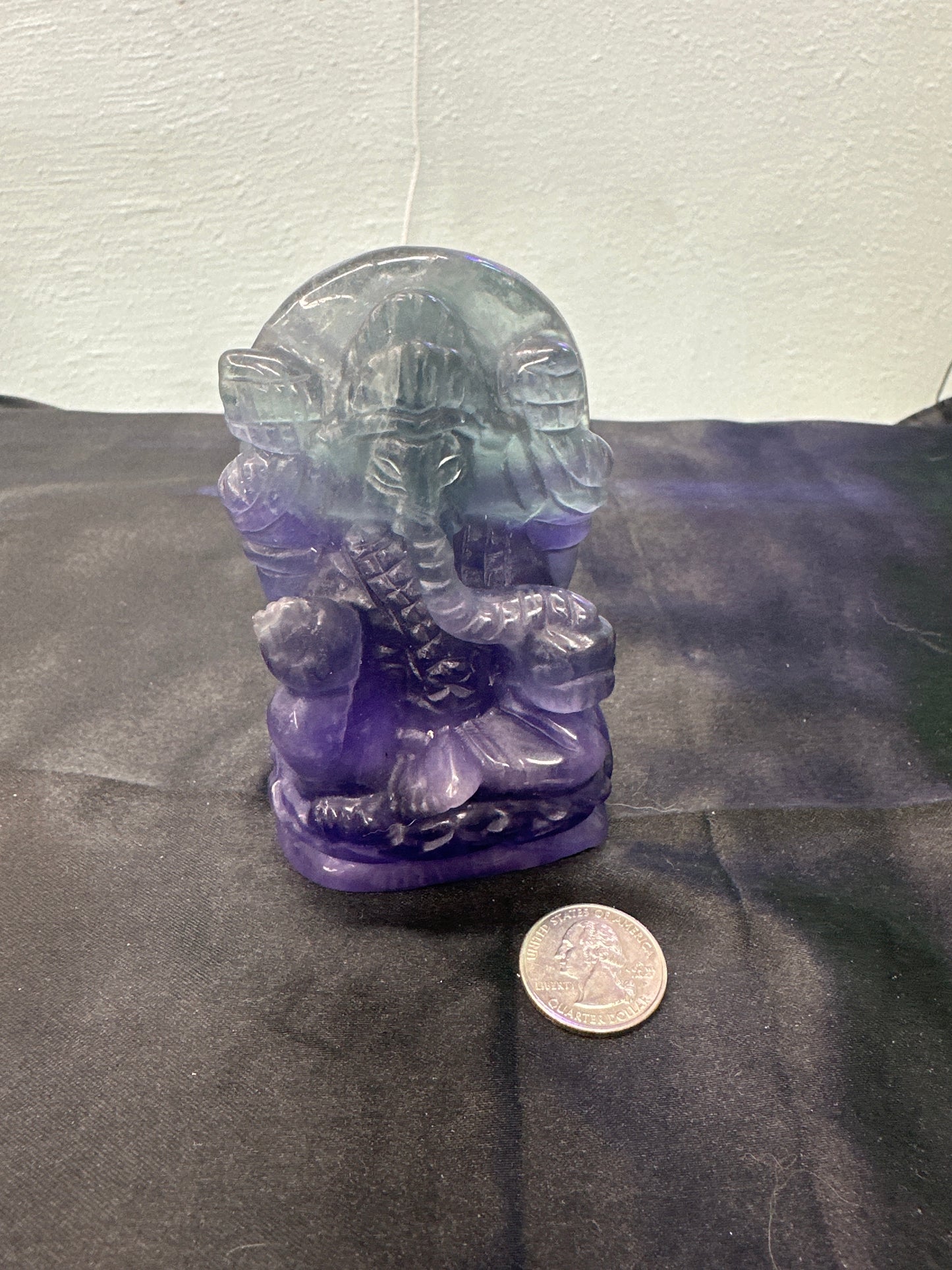 Ganesha Crystal carving