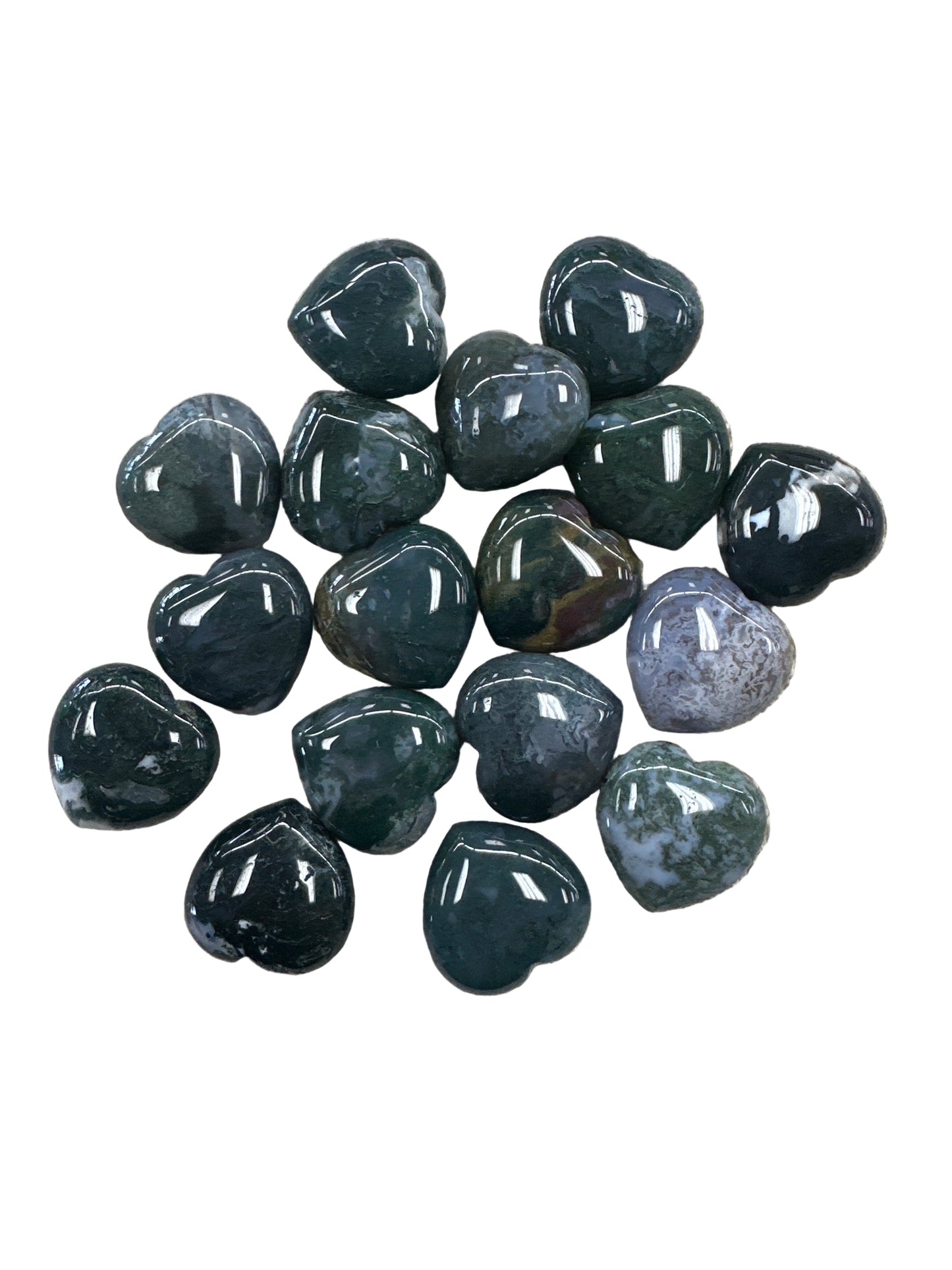 Moss Agate Heart