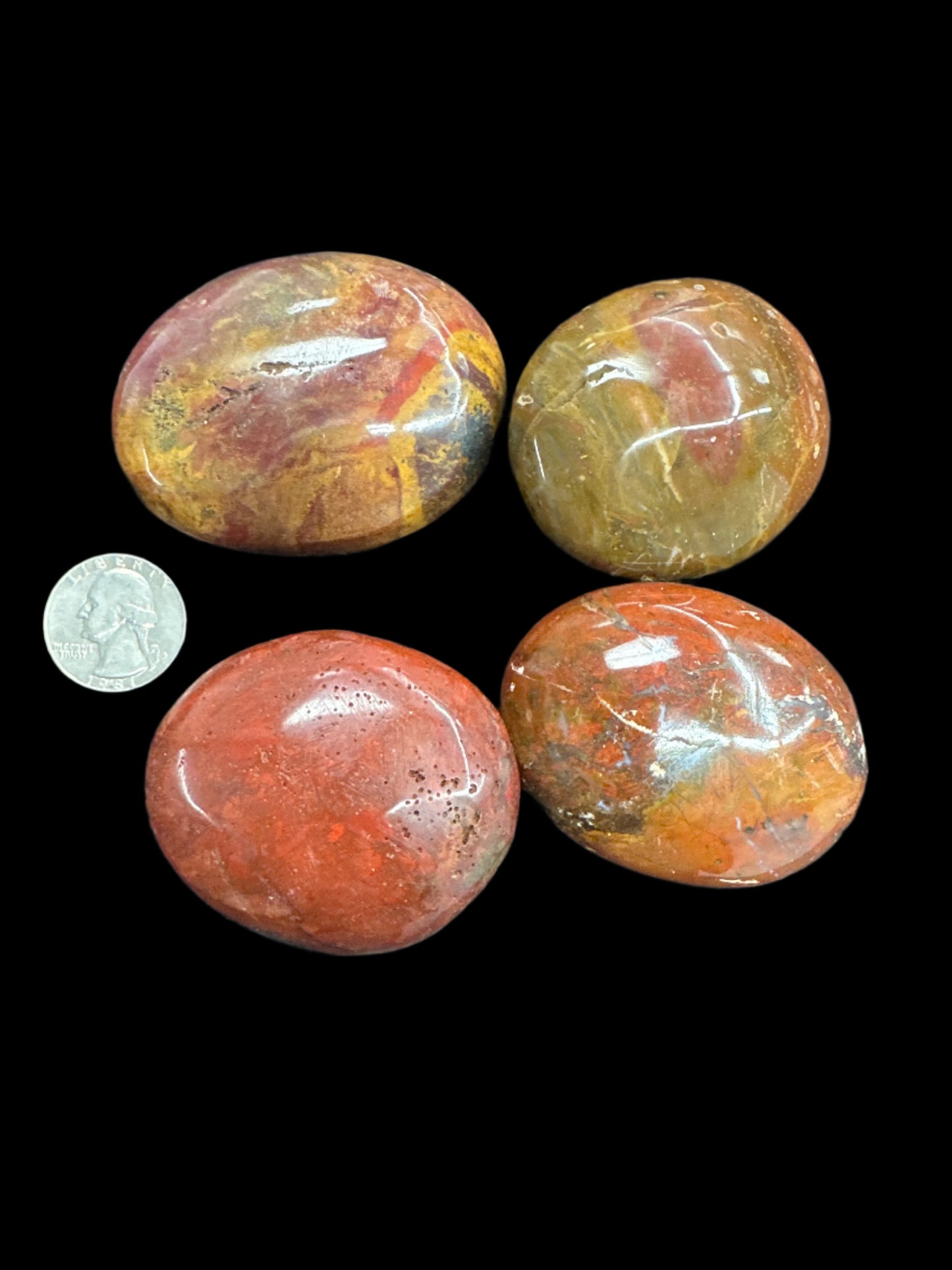 Red Jasper Palm Stones