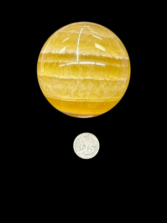 Yellow Fluorite Sphere