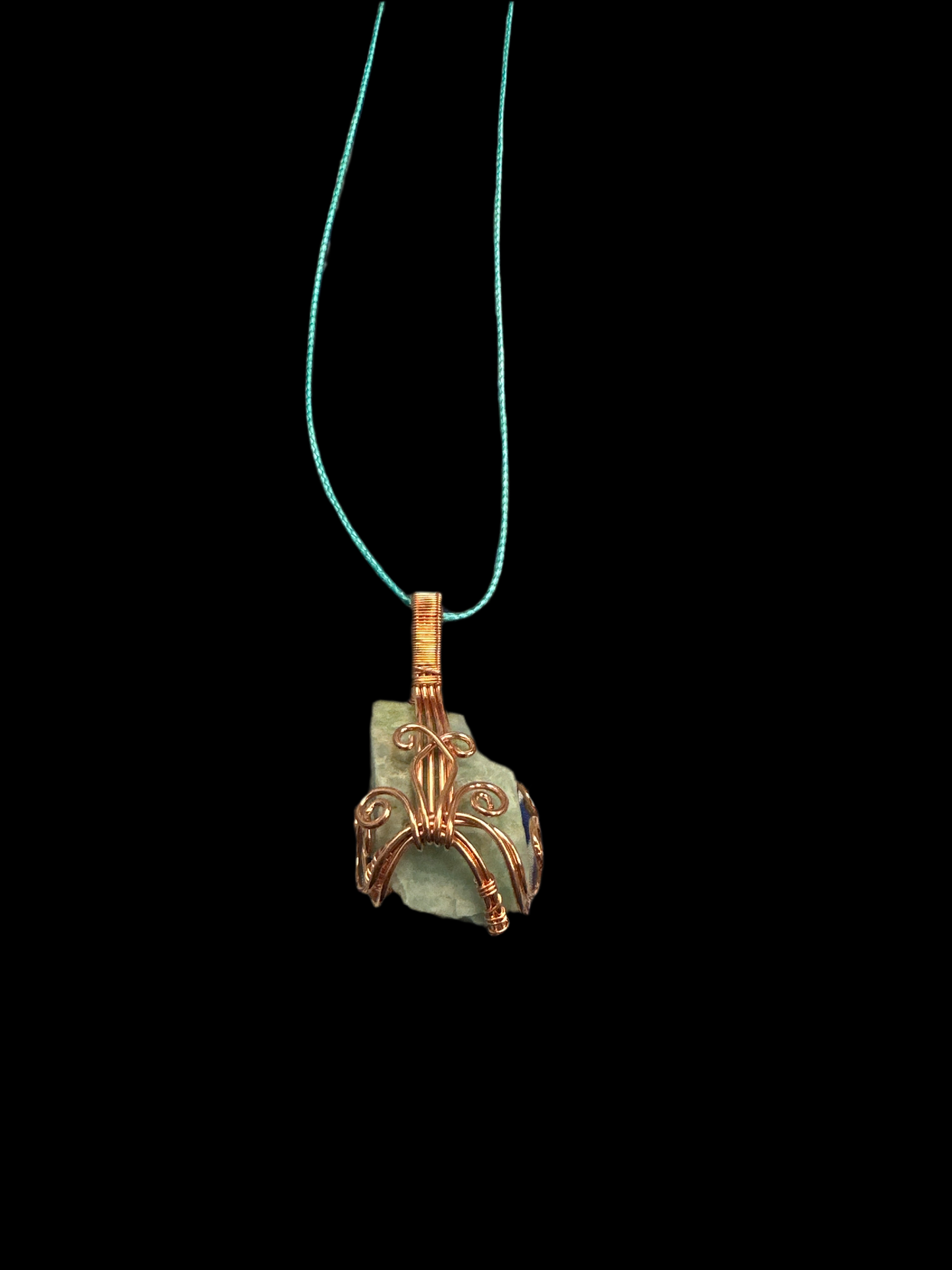 Copper Wrapped Amazonite Necklace