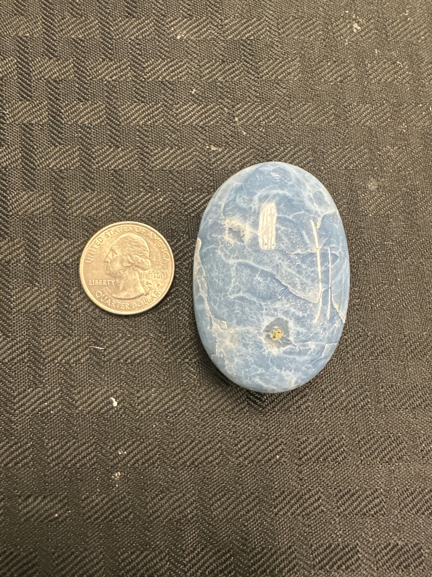 Blue Opal Palm Stone