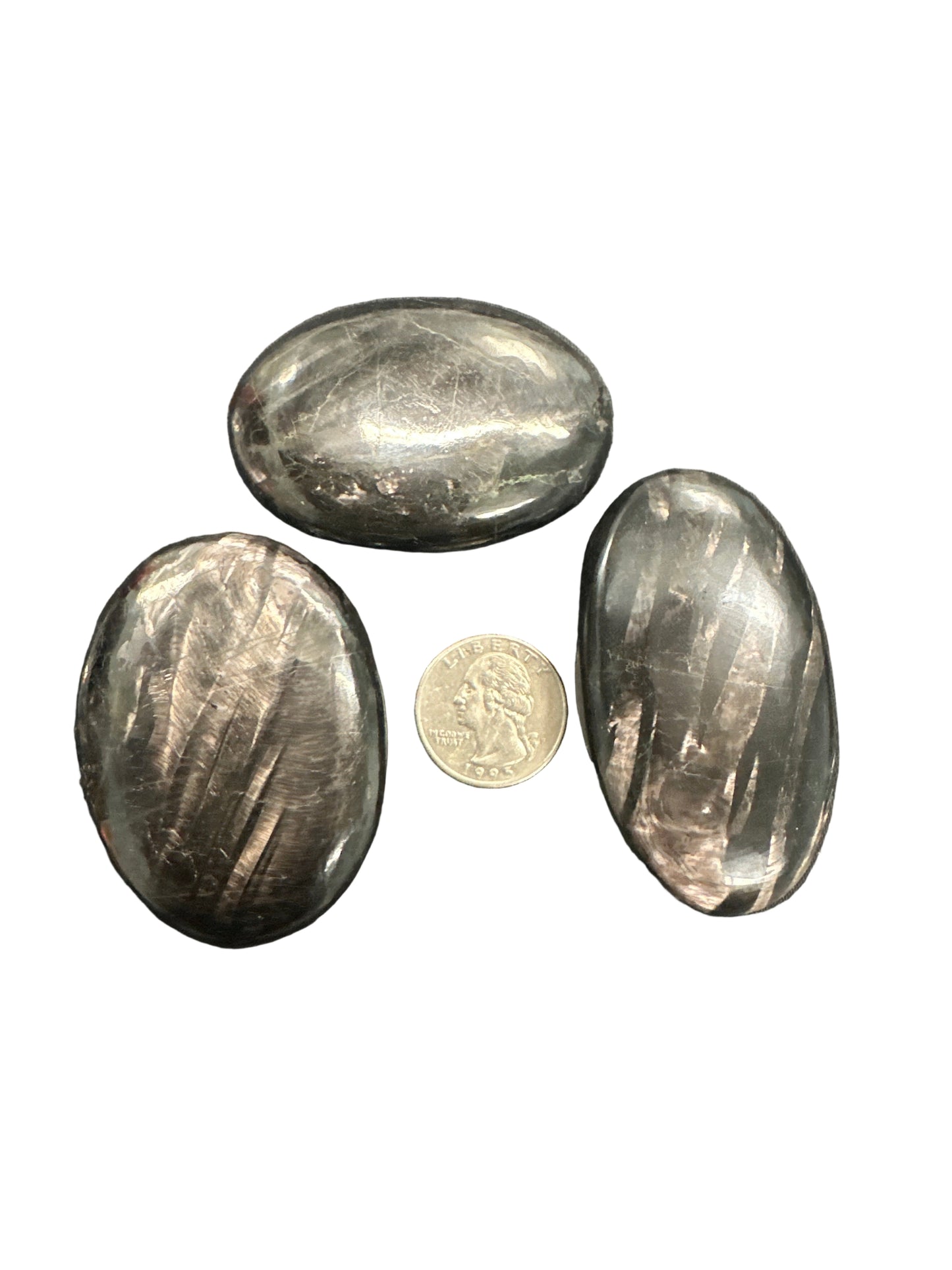 Hypersthene Palm Stone & Heart
