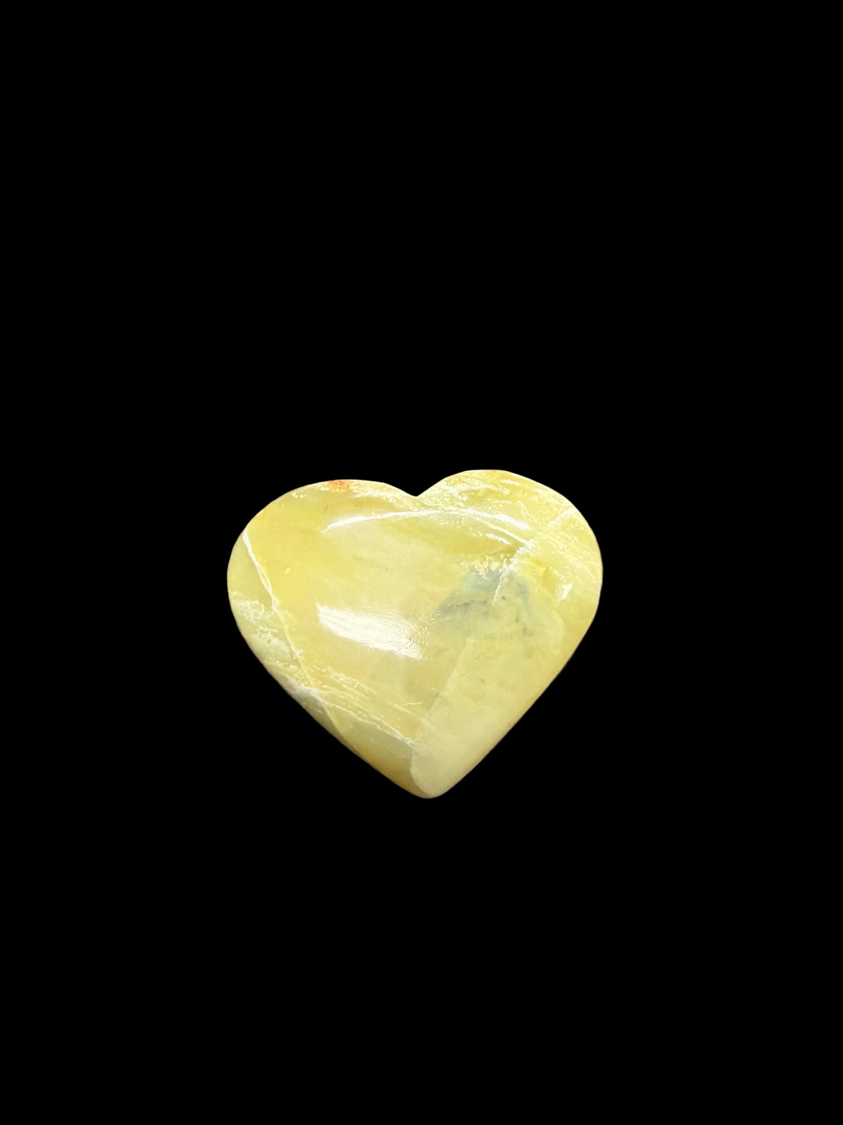 Yellow Opal Heart