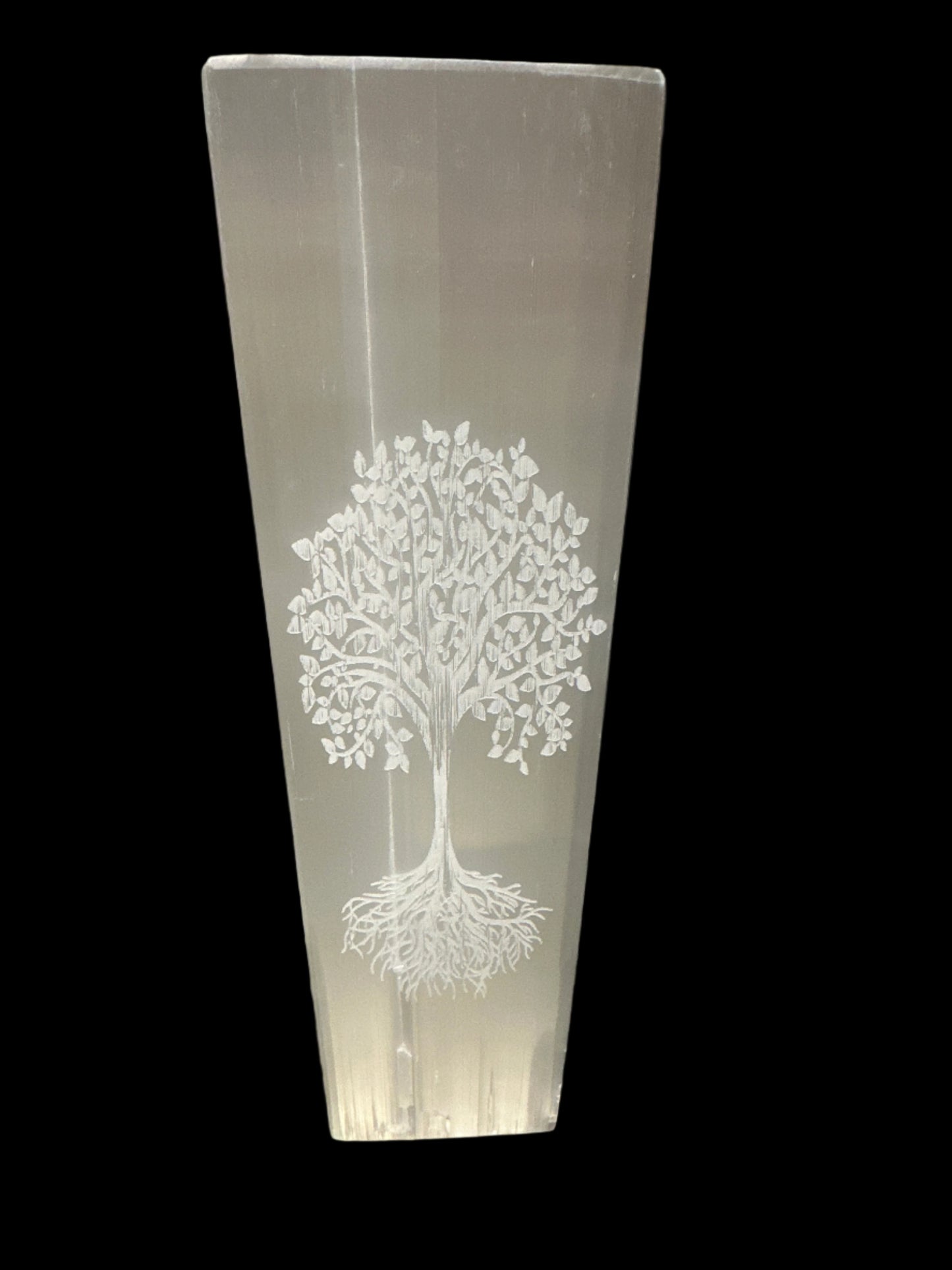 Tree Engraved Square Lamp