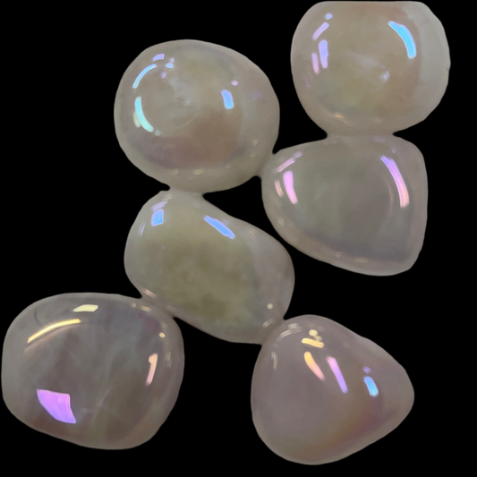 Angel Aura Coated Rose Quartz