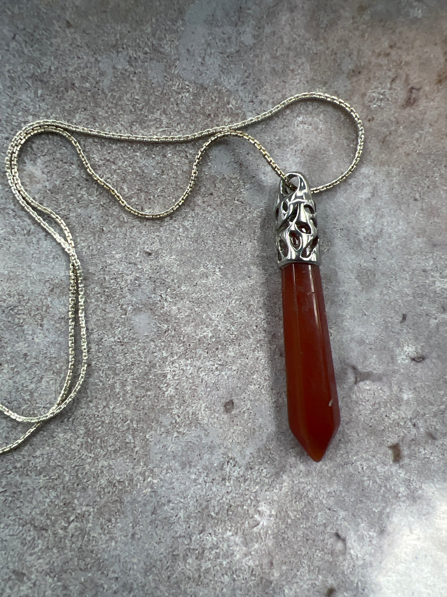 Large Gemstone Point necklace