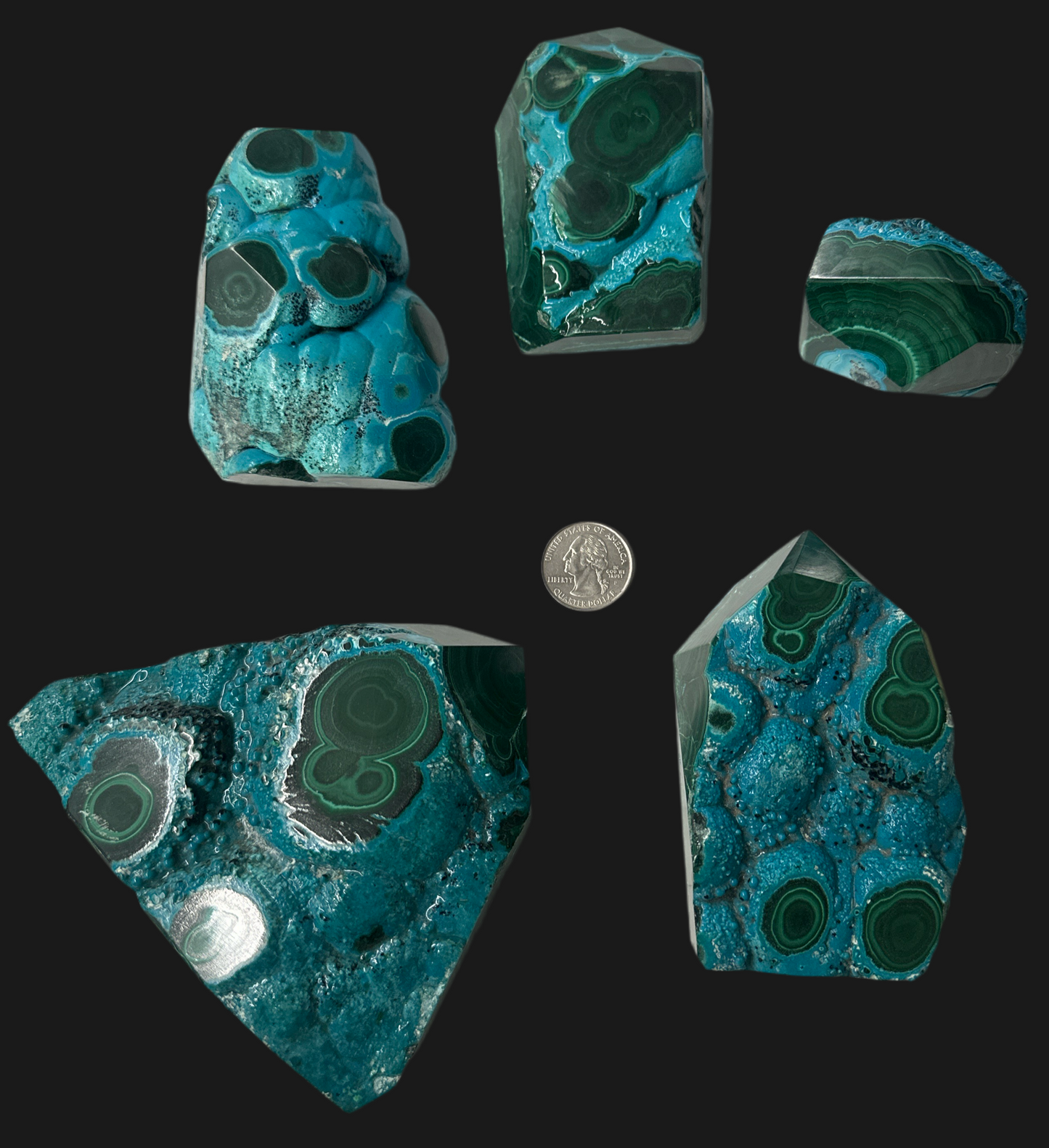 Malachite Chrysocolla tower