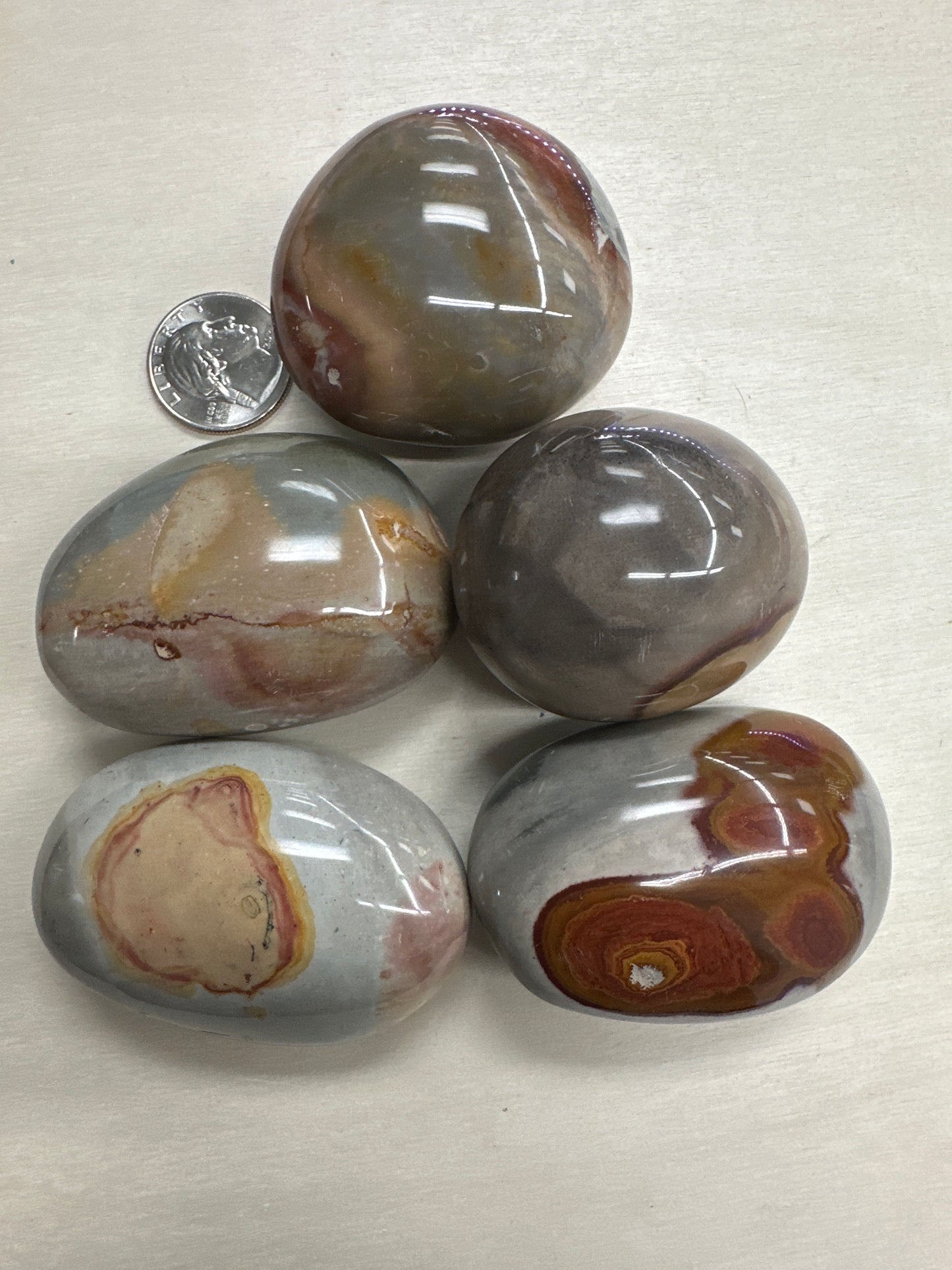 Polychrome Jasper Palm Stone