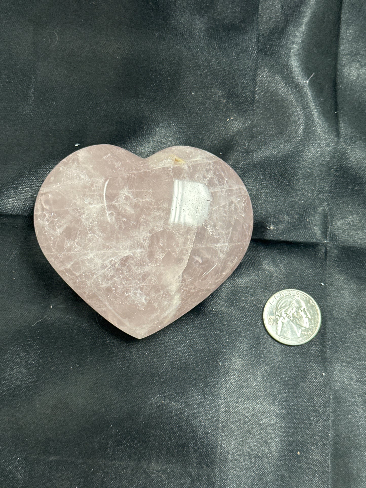Rose Quartz Large Hearts