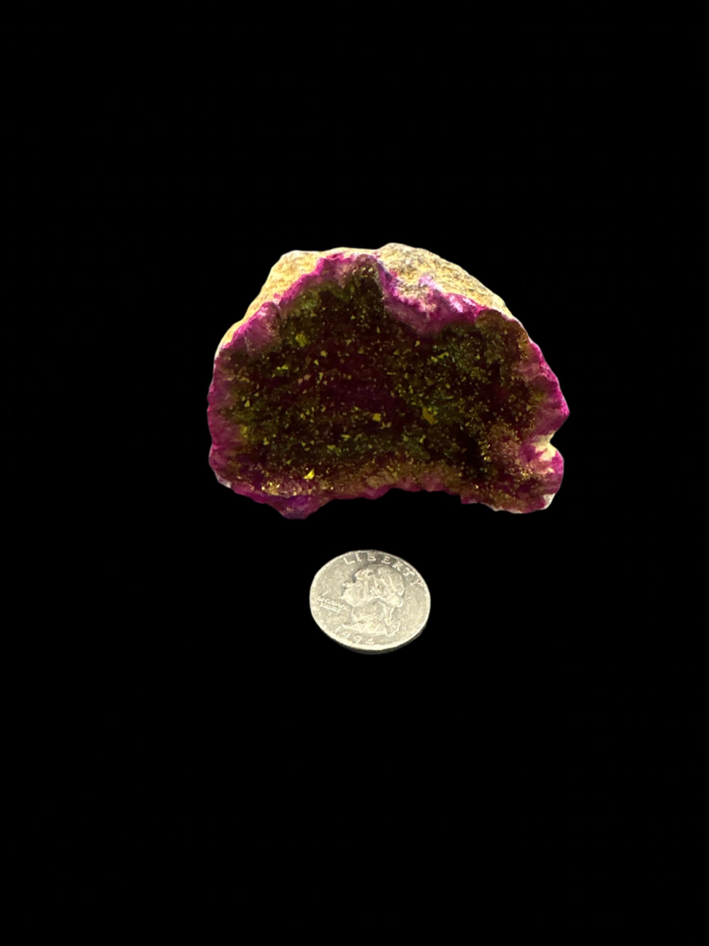 Pink Aura Coated Geode