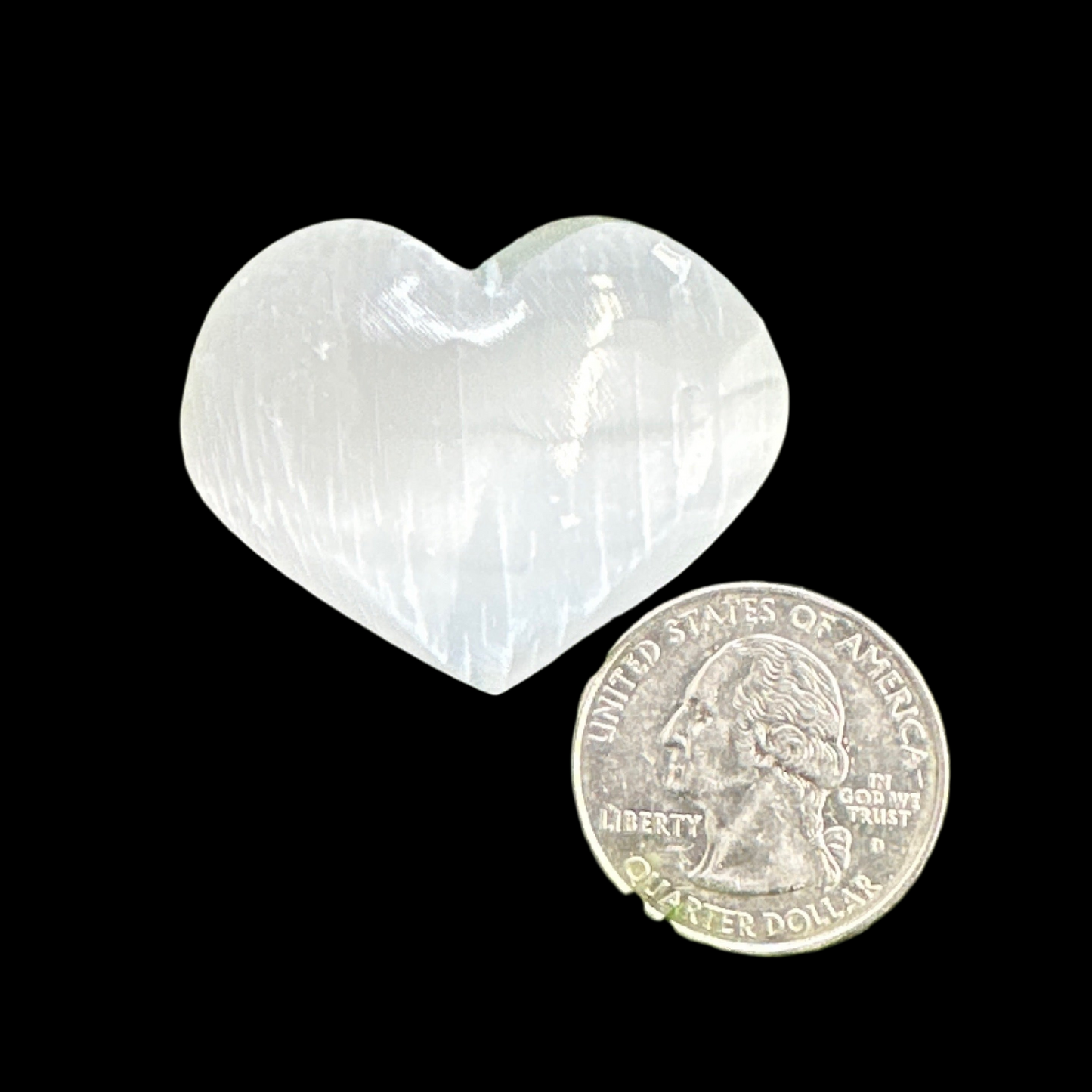 Selenite Hearts Small