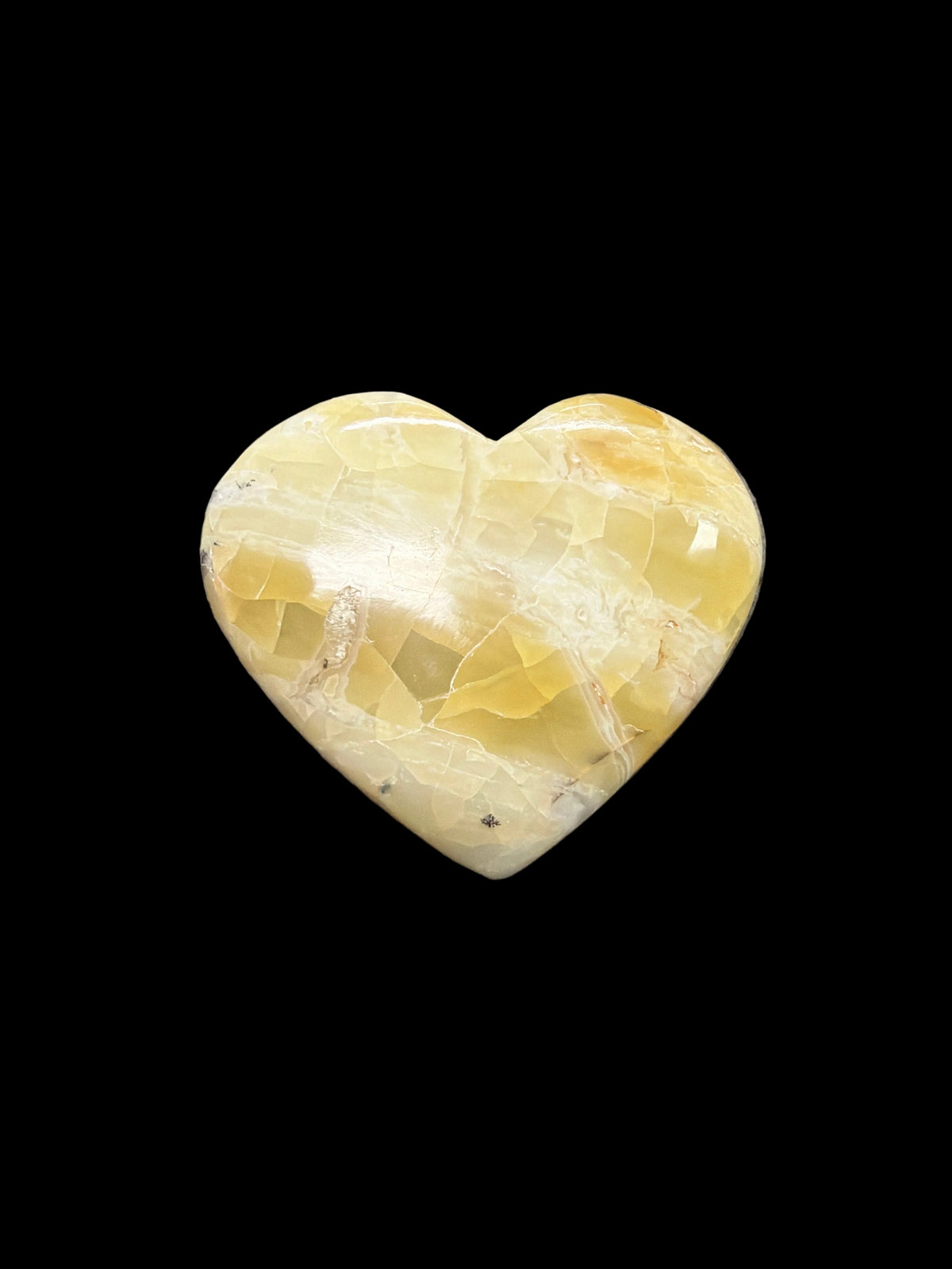 Yellow Opal Heart