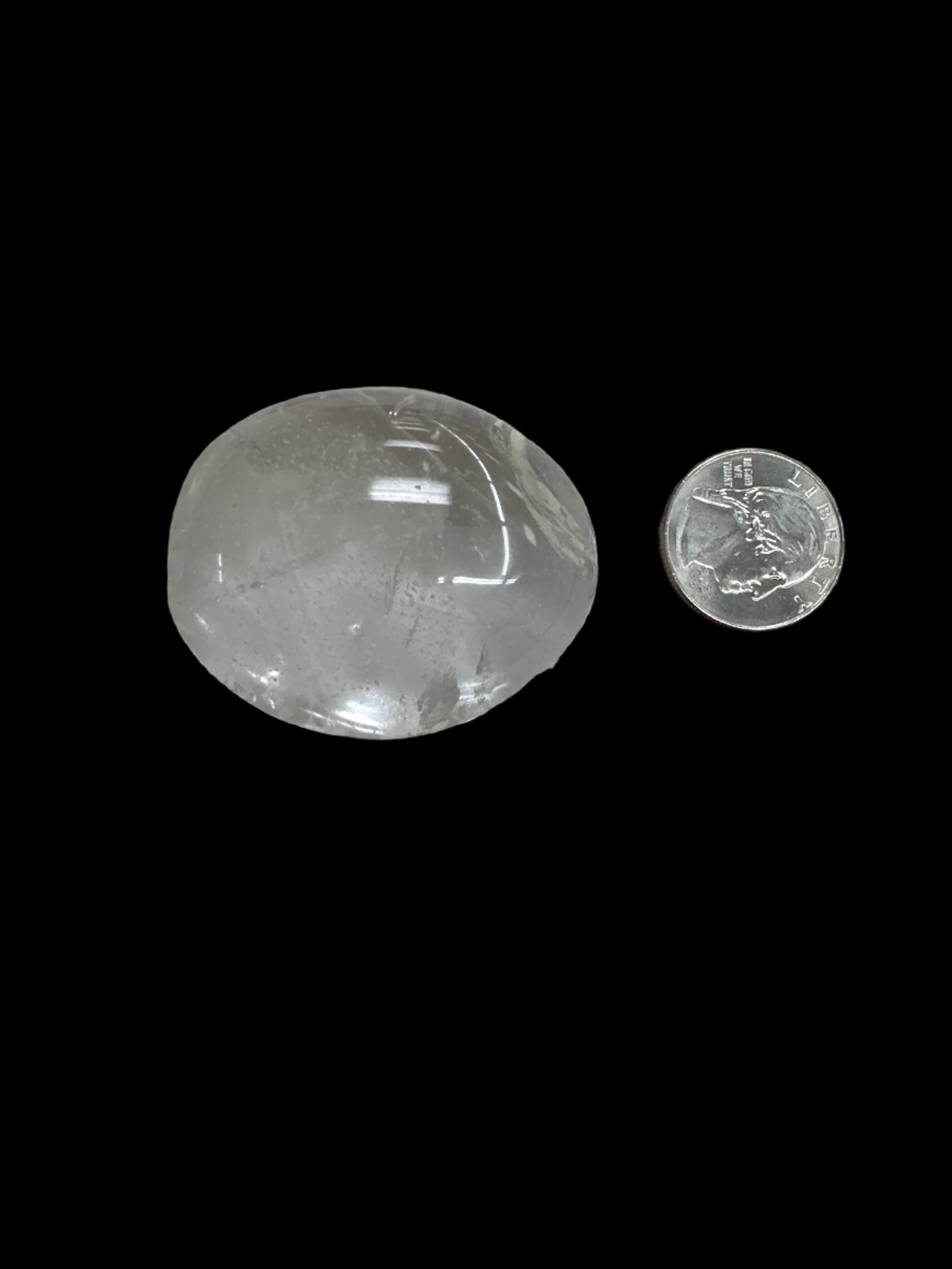 Clear Quartz Palm Stone