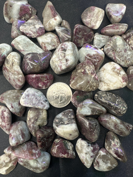 Rubelite (Red Tourmaline) Tumbled