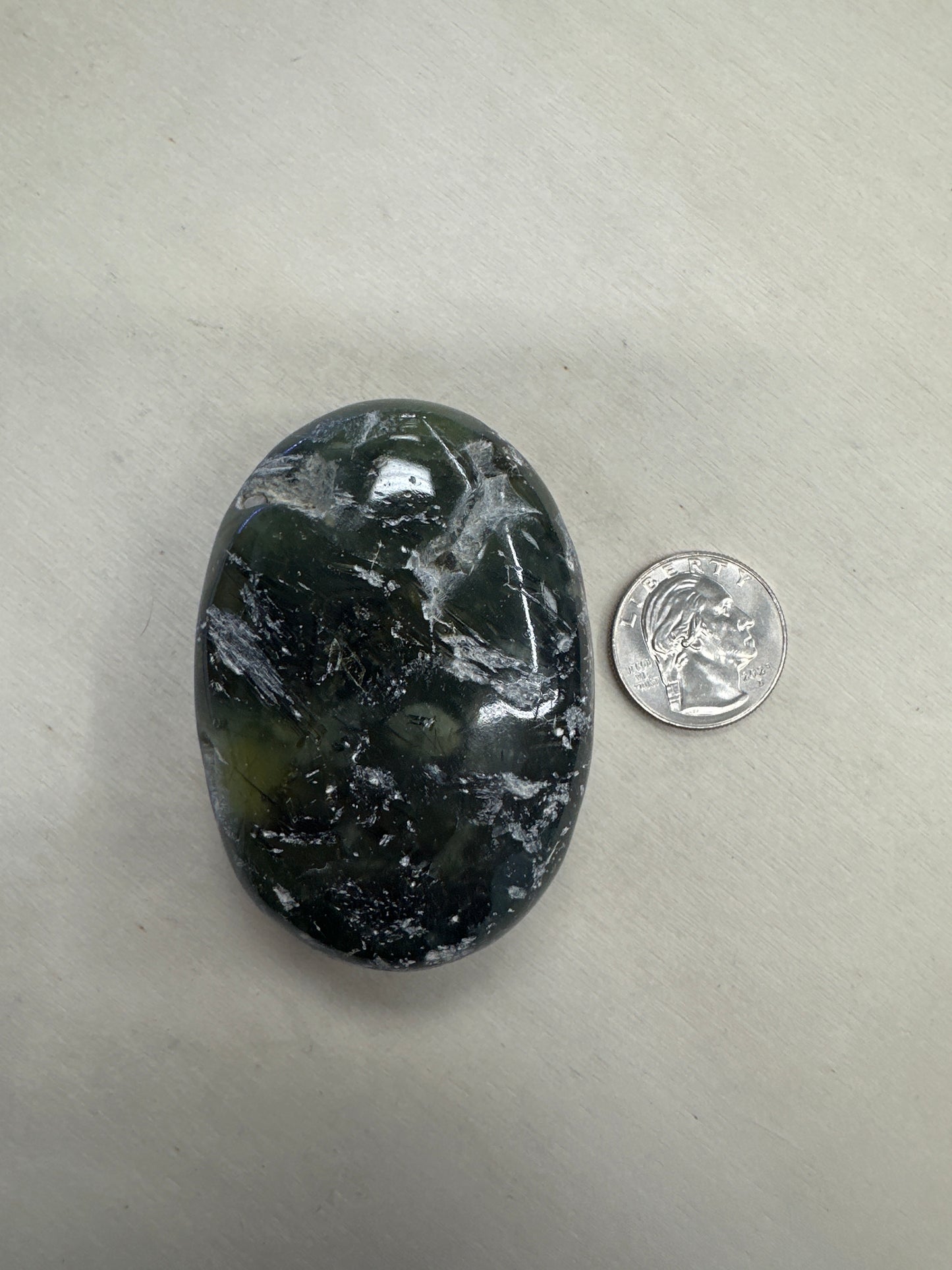 Prehnite Palm Stone