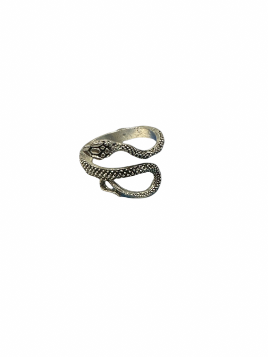 Silver Snake Ring Adjustable