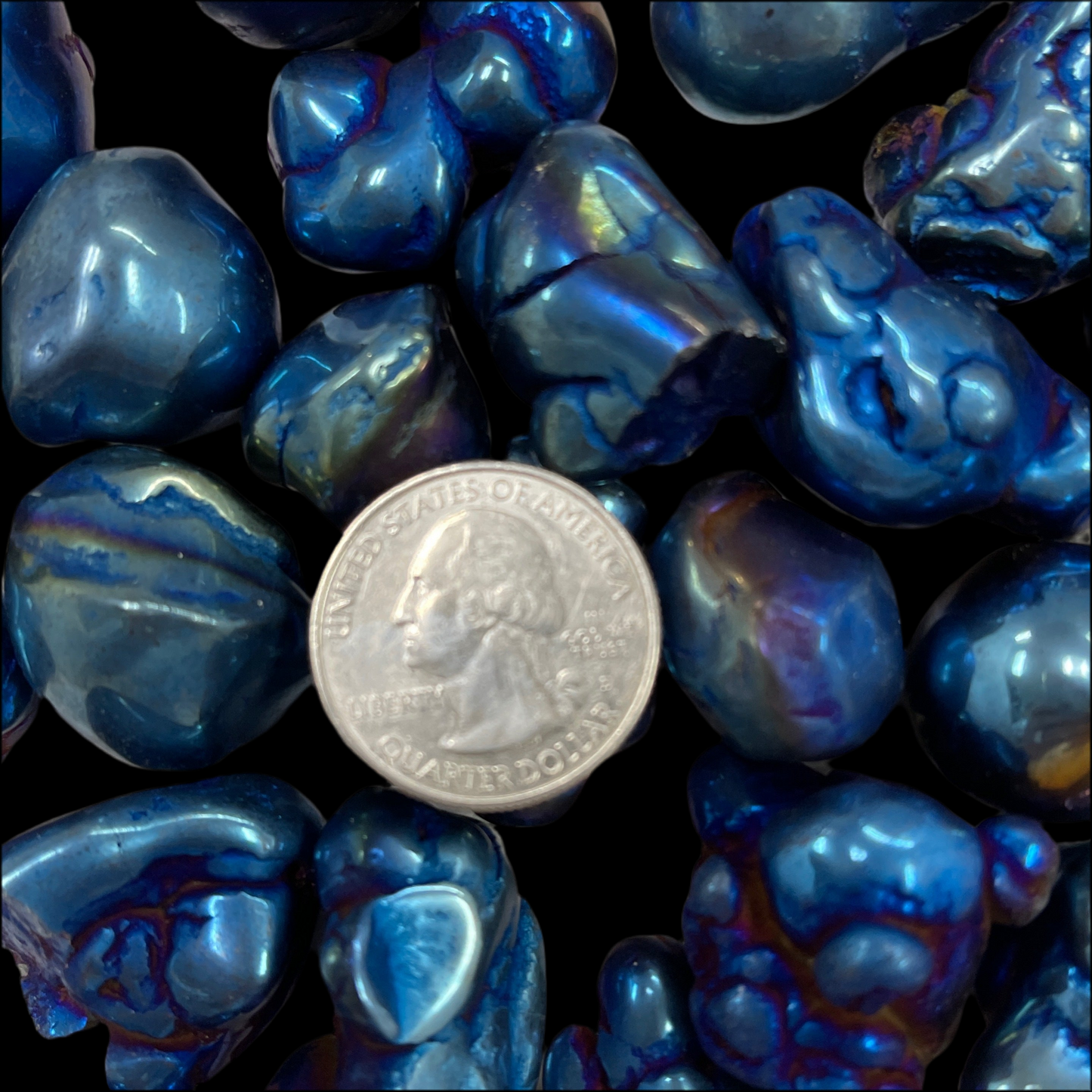 Cobalt buddha stone