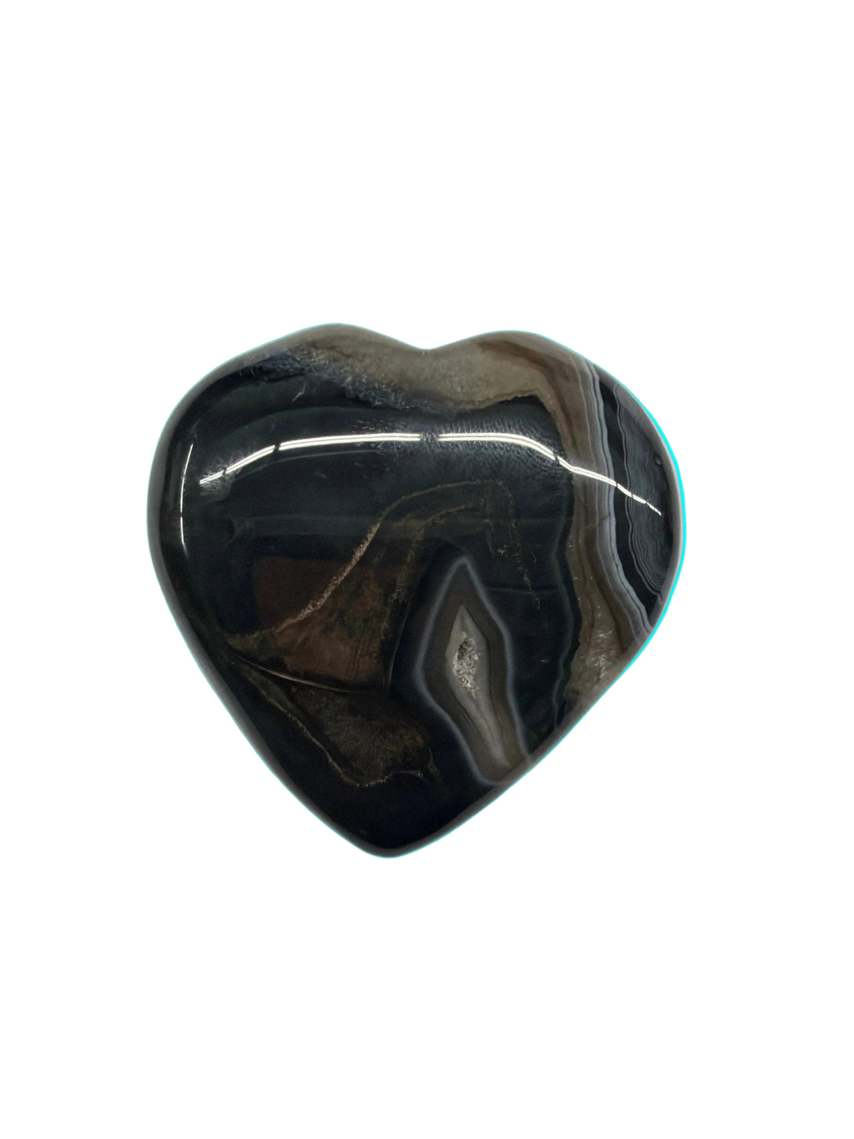 Black Sardonyx Heart