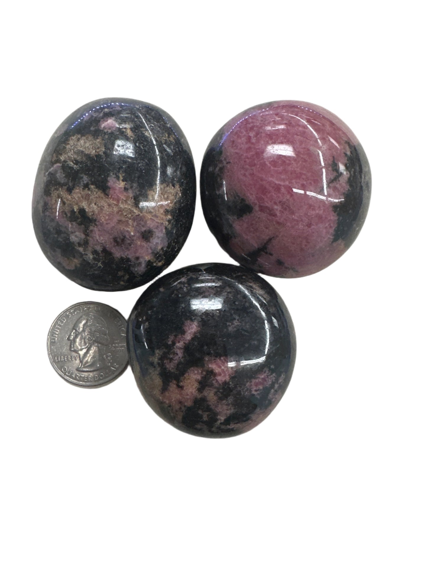 Rhodonite Palm Stone