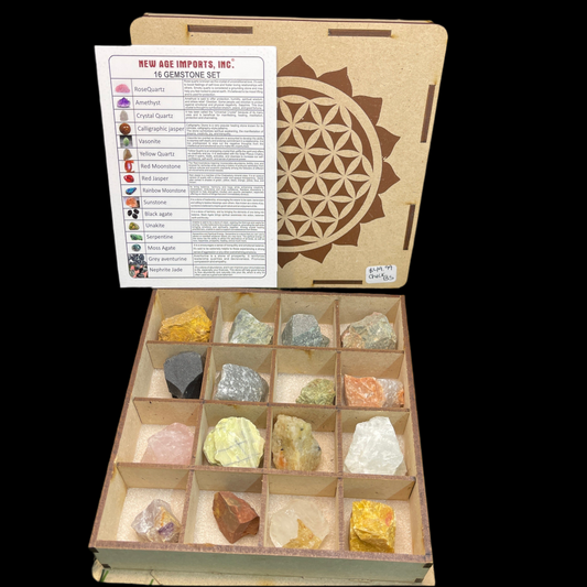 Gemstone Sampler w/wooden box