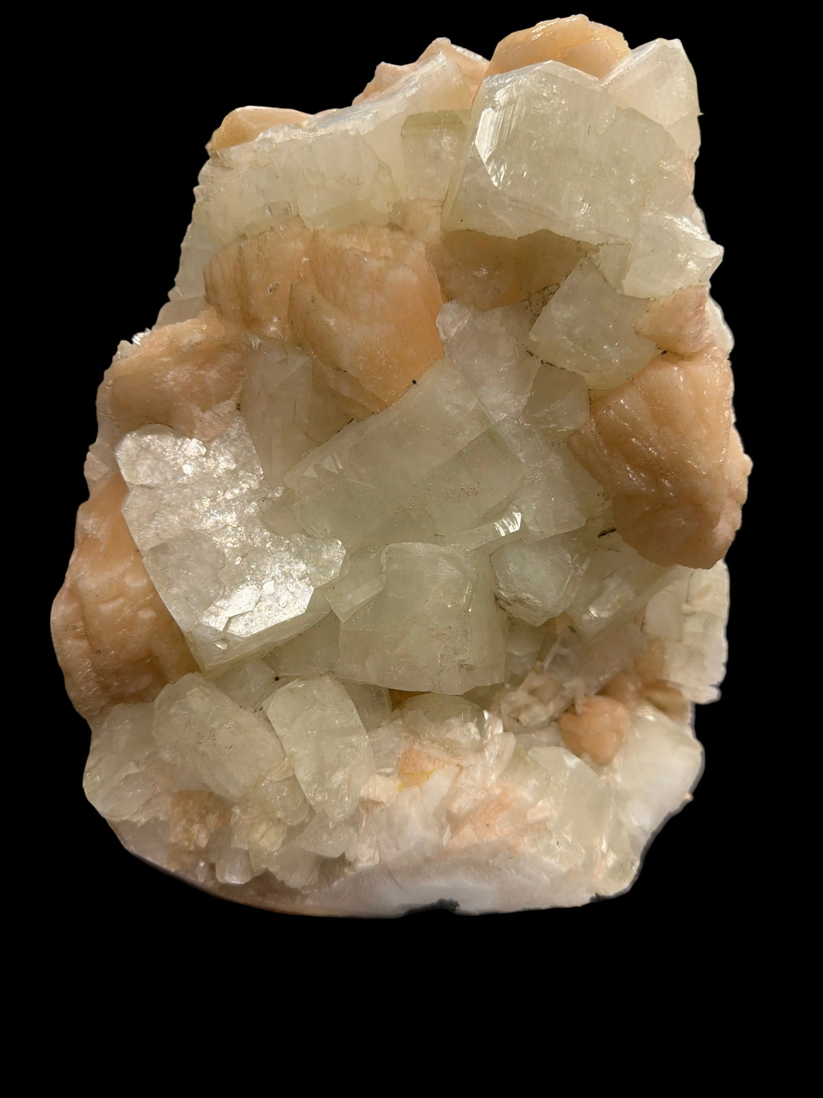 Apophyllite & Stilbite Cluster