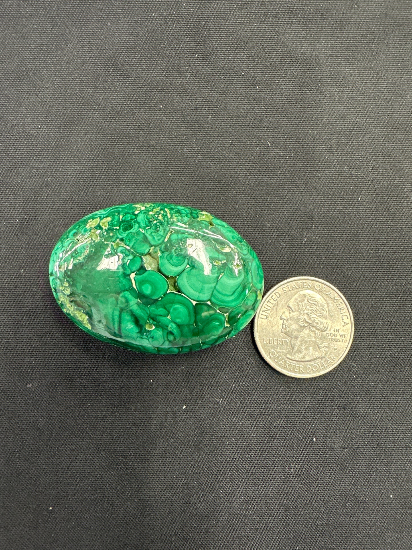 Malachite Palm Stones