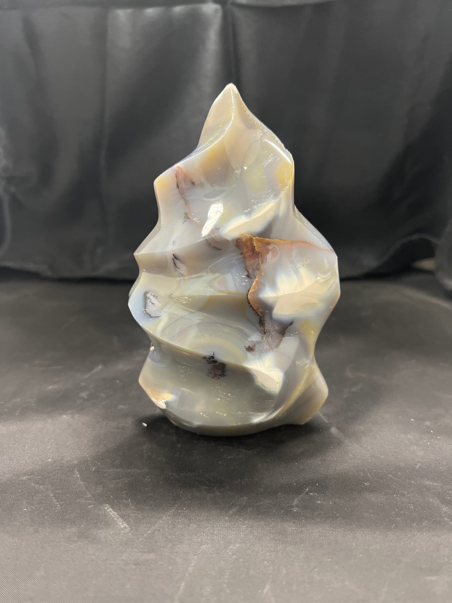 Orca Agate Flames