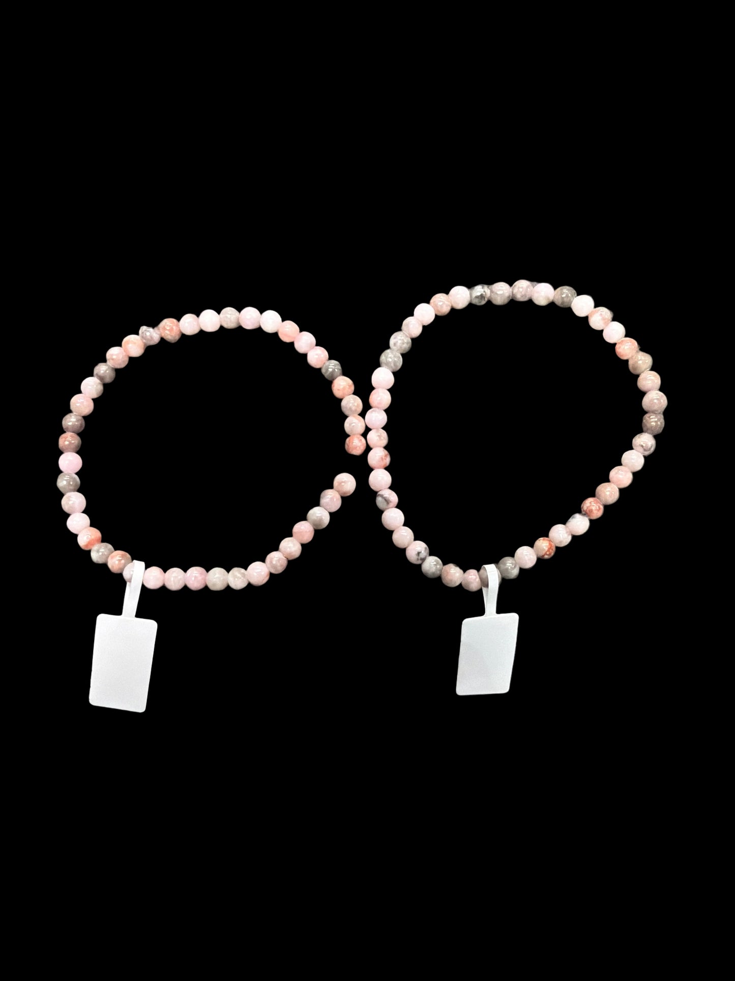 Pink Zebra Jasper Bracelet 4mm