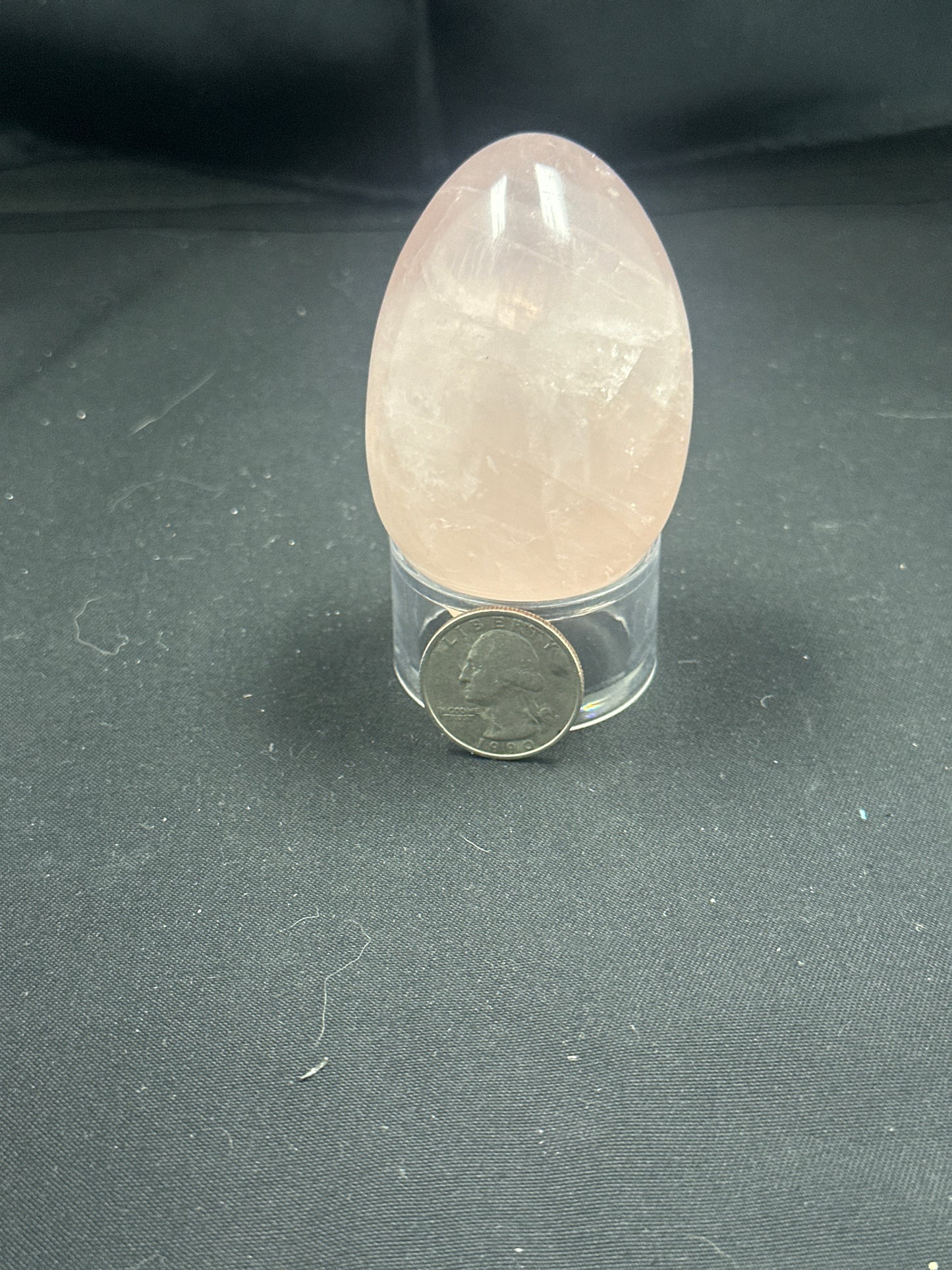 Rose quartz egg