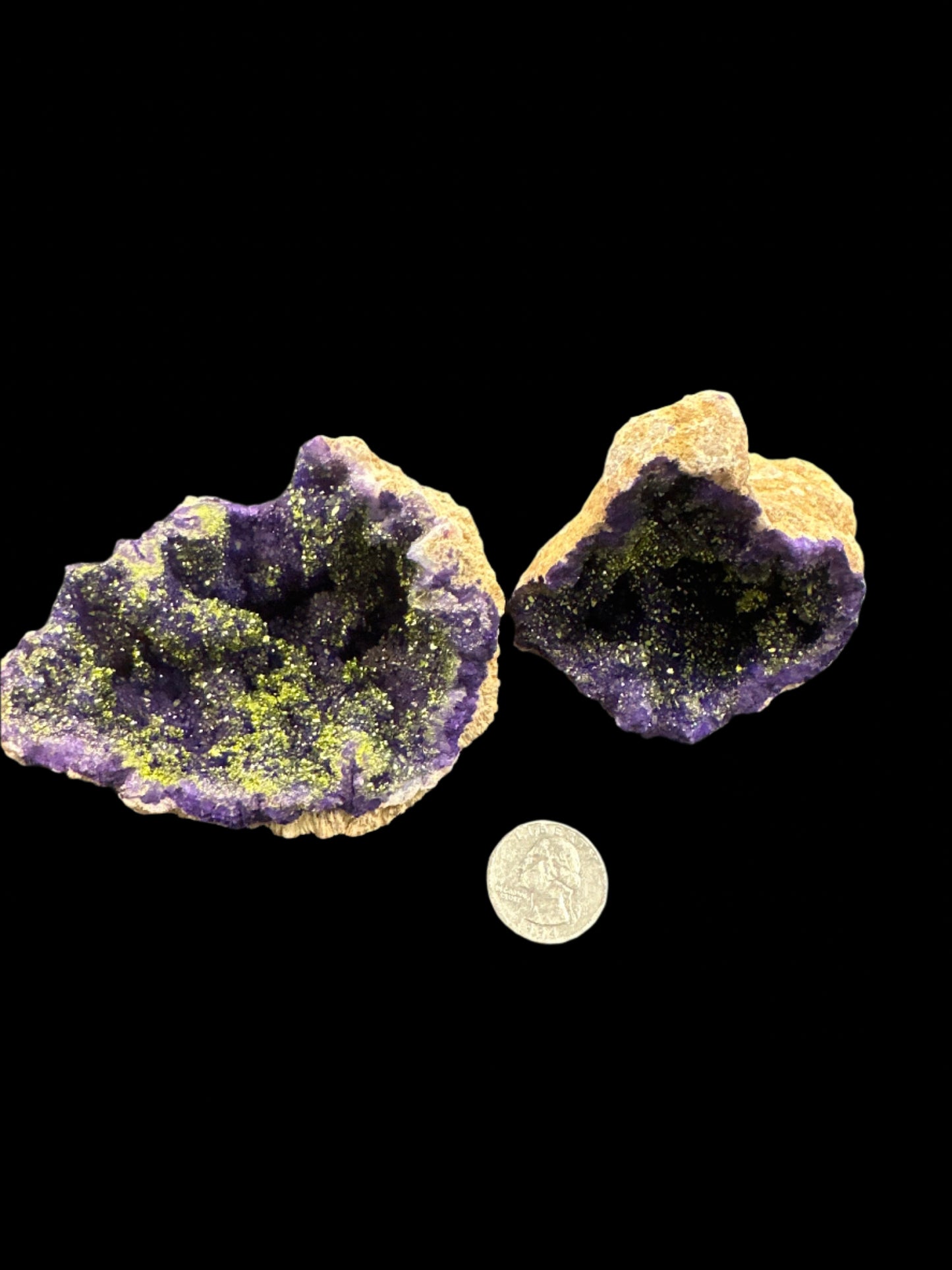 Purple Aura Coated Geode