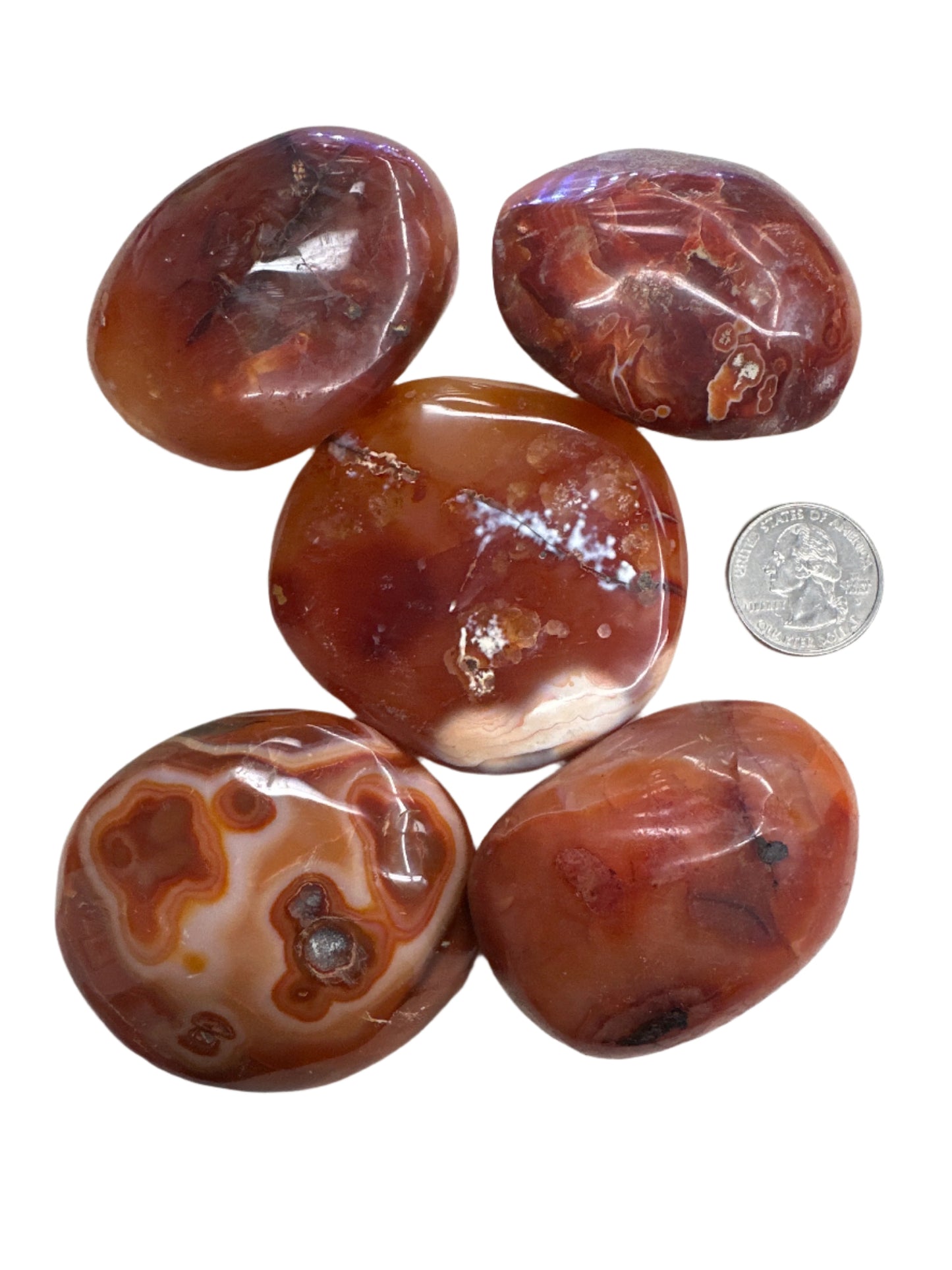 Carnelian Palm Stone