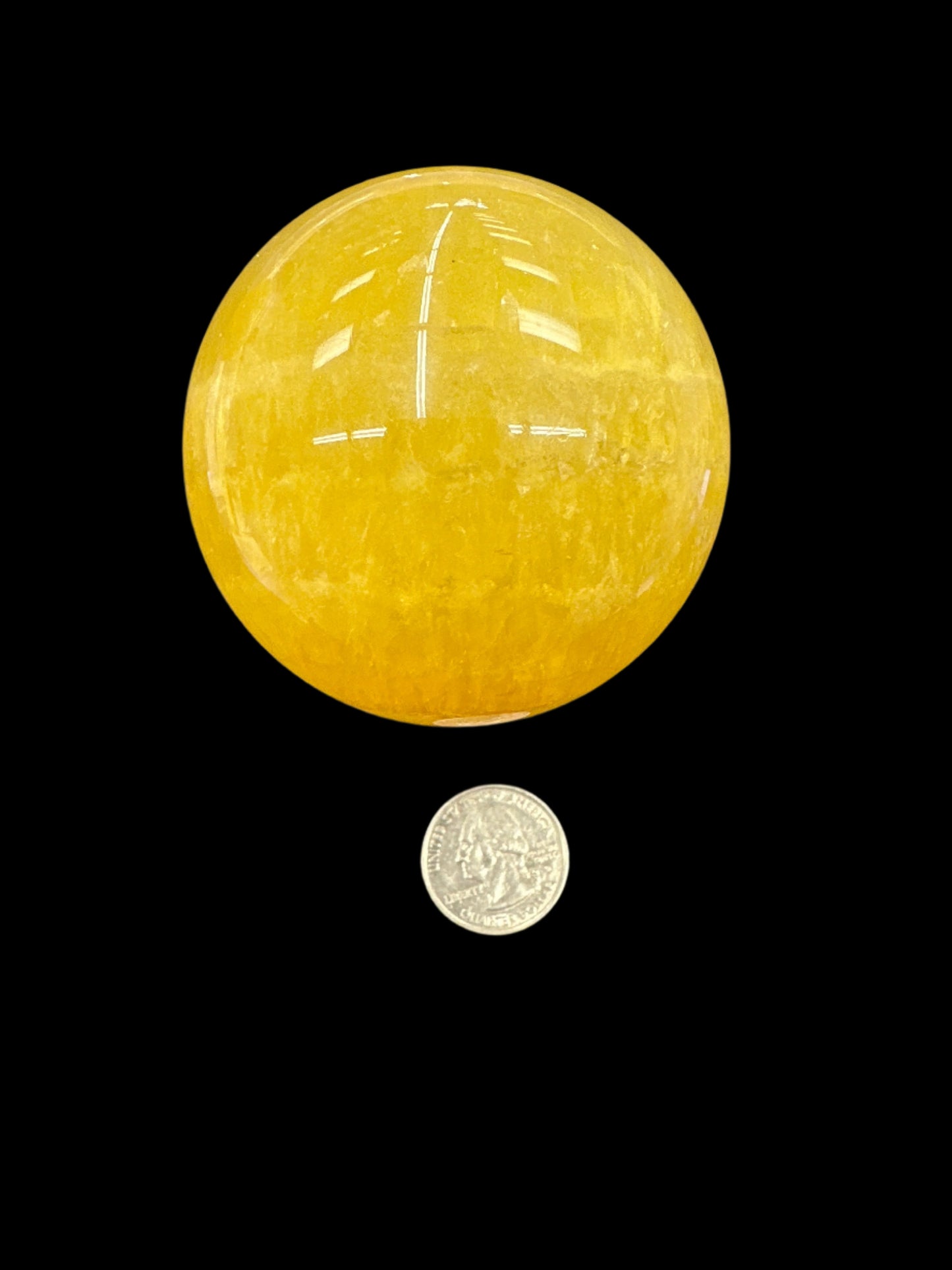 Yellow Fluorite Sphere