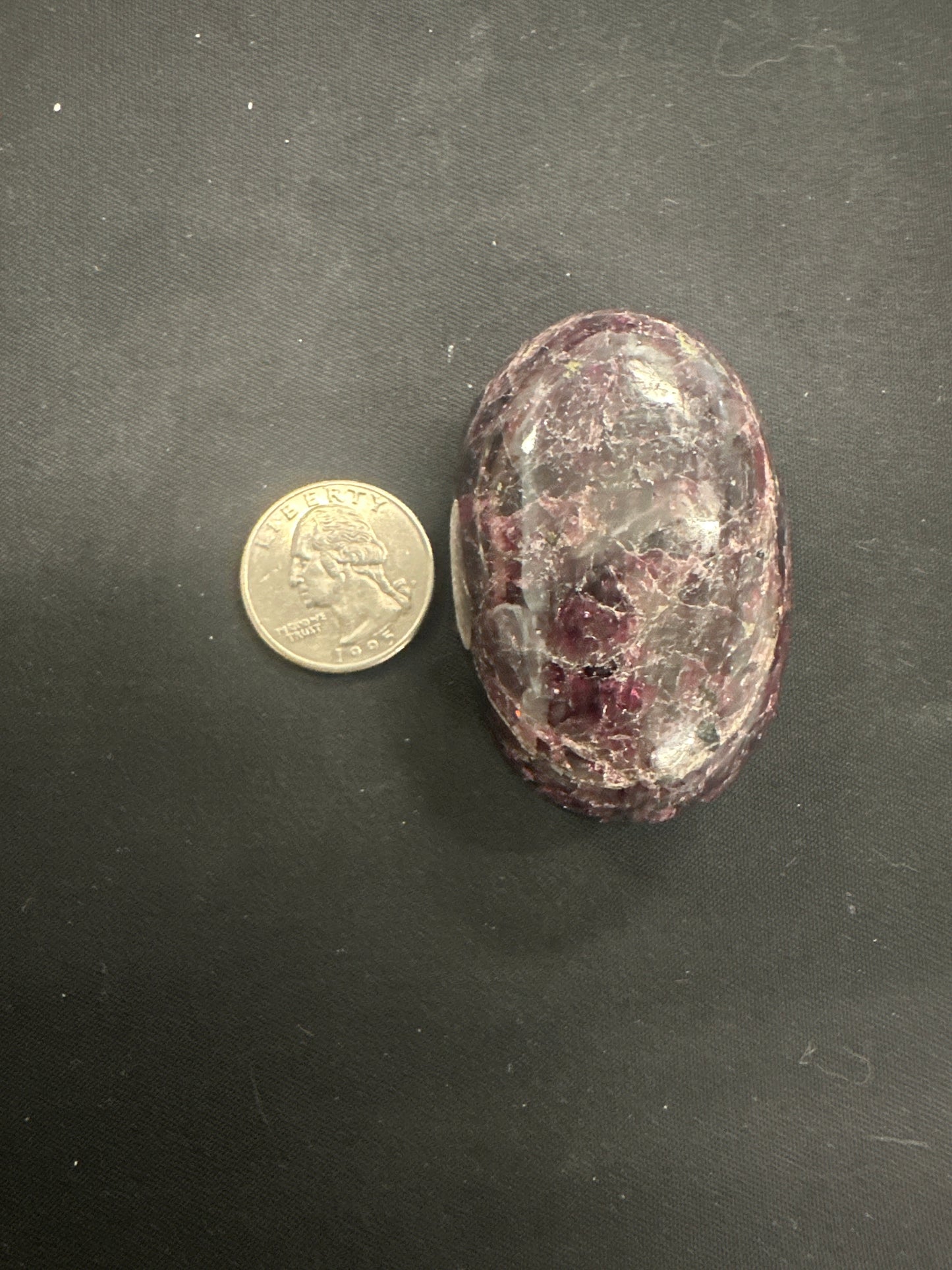 Garnet palm stones