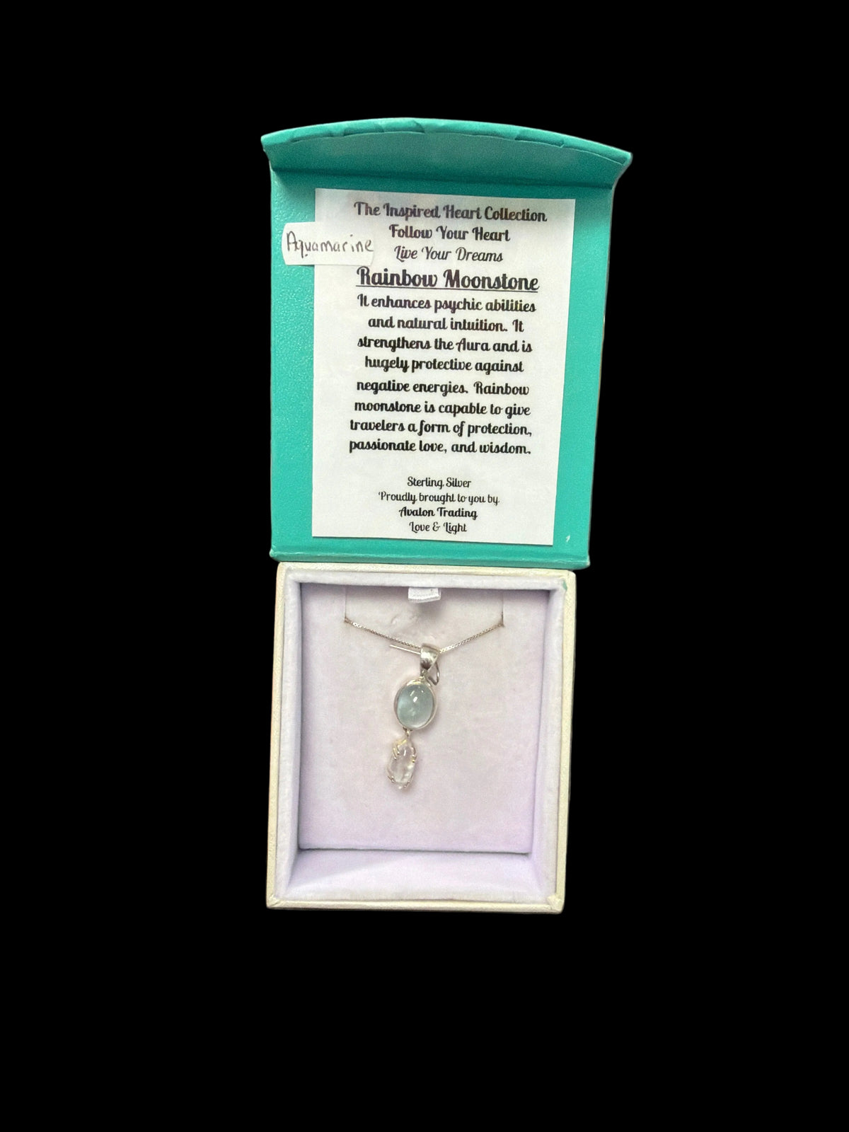 Aquamarine & Moonstone Necklace