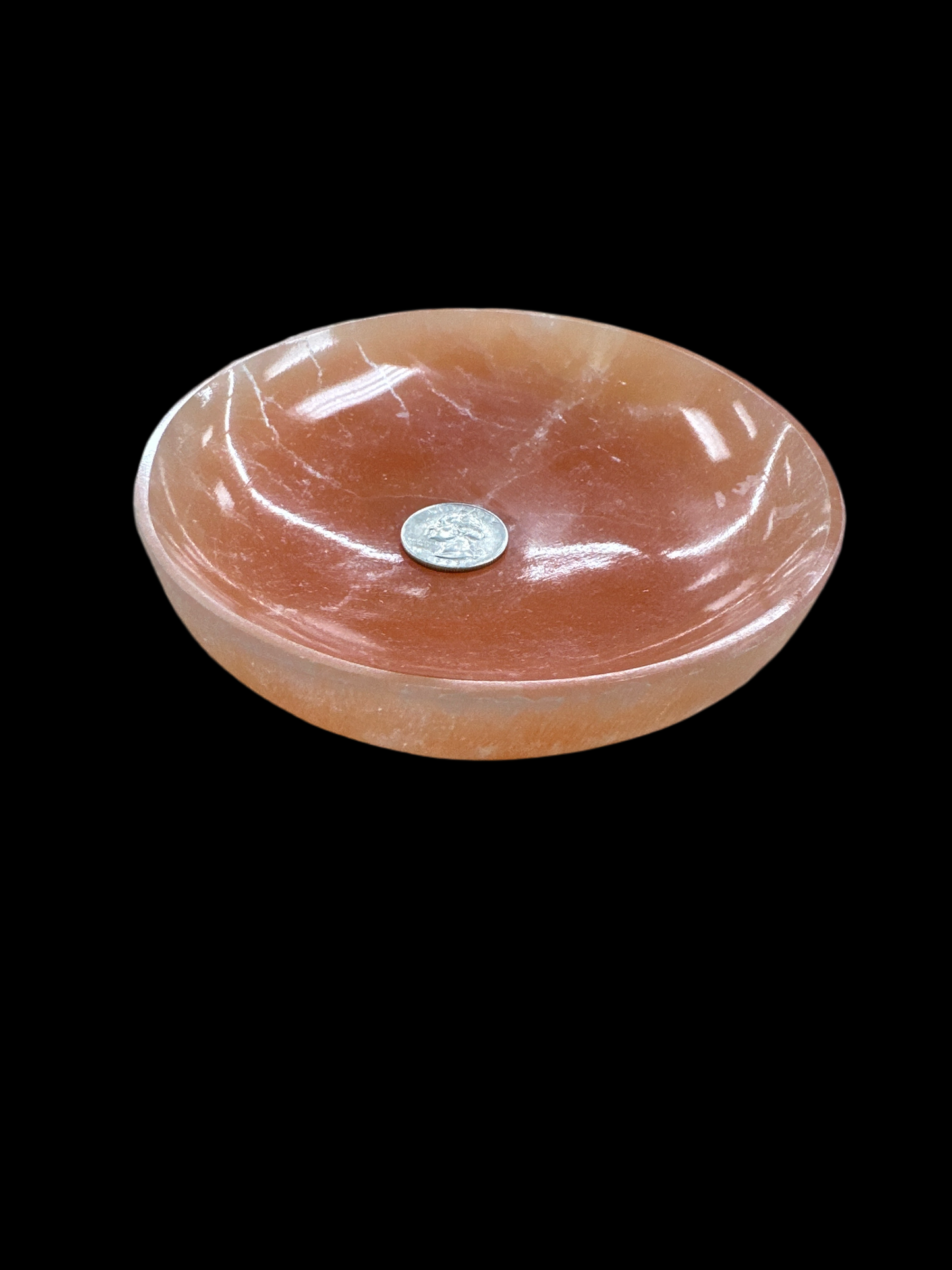 Large round selenite bowl