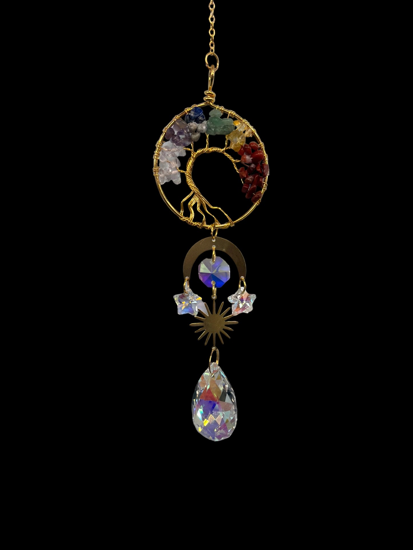 7 Chakra Tree of Life Suncatcher - 14”