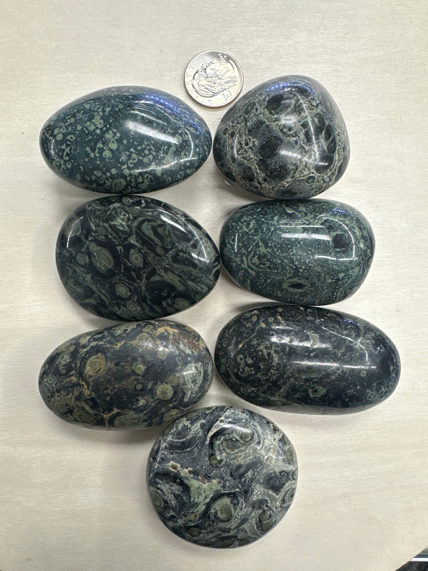 Kambaba Jasper Palm Stones