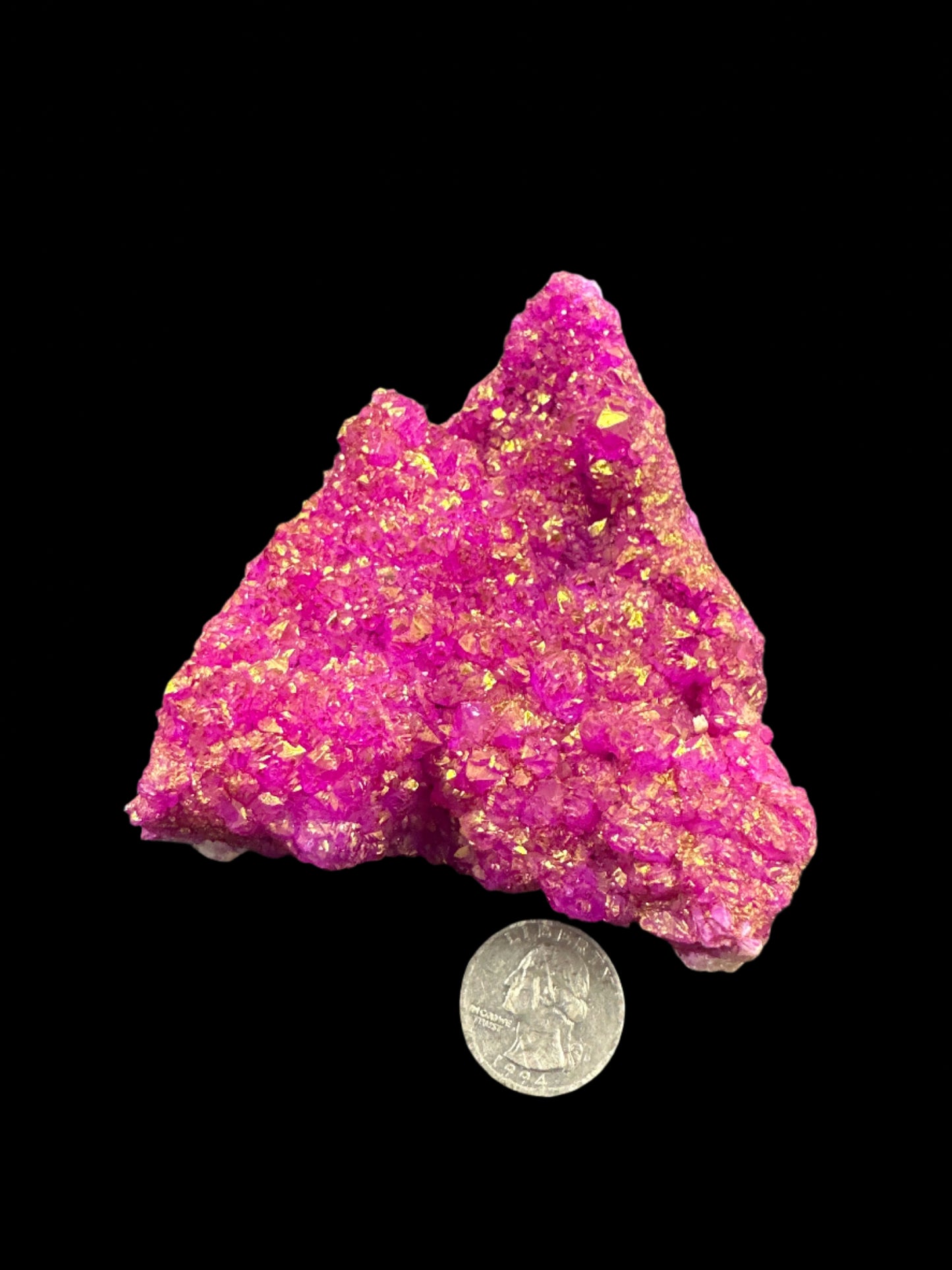 Pink Aura Coated Geode
