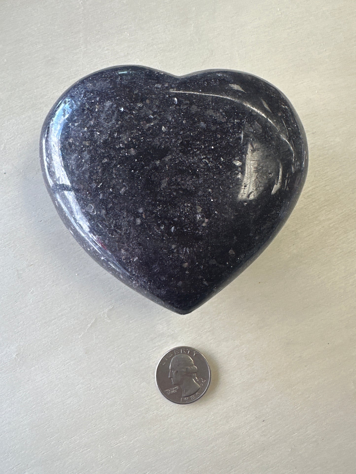 Lepidolite heart