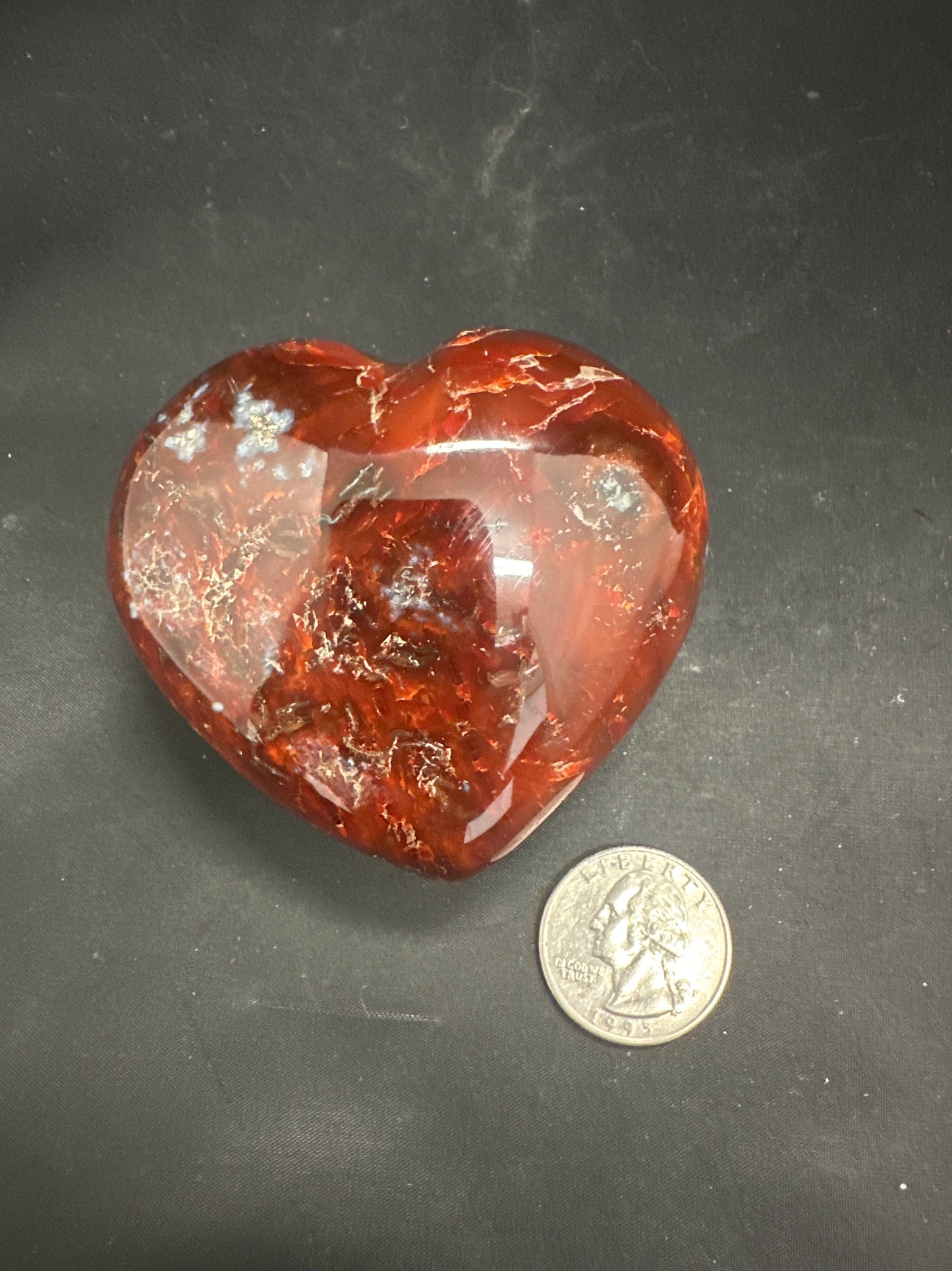 Carnelian Heart Large
