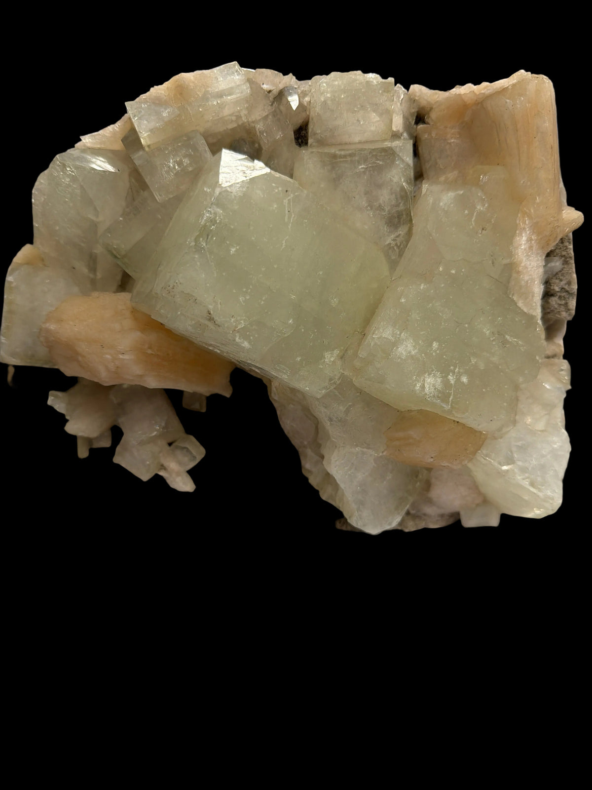 Apophyllite & Stilbite Cluster