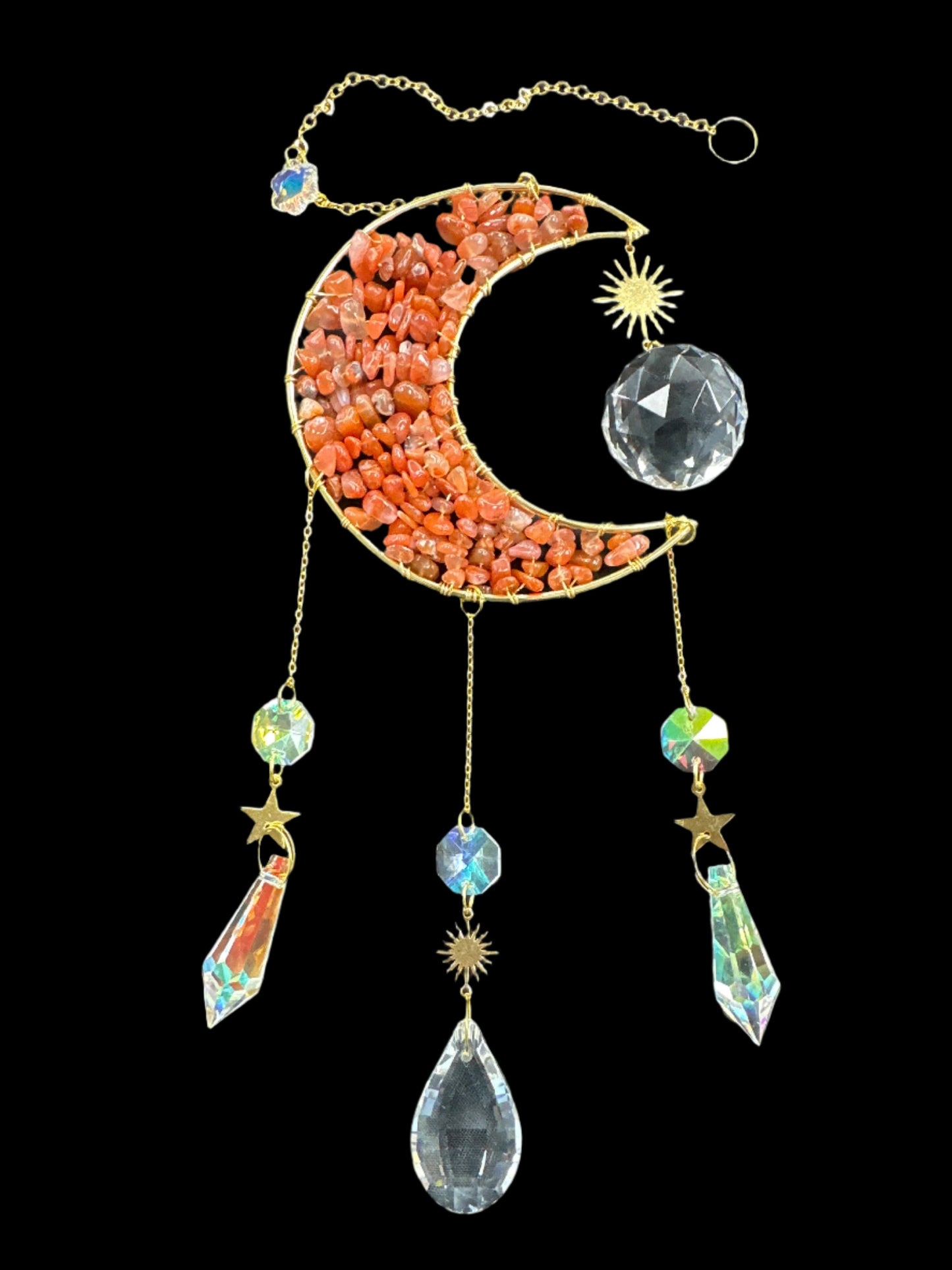 Crystal Moon Suncatcher