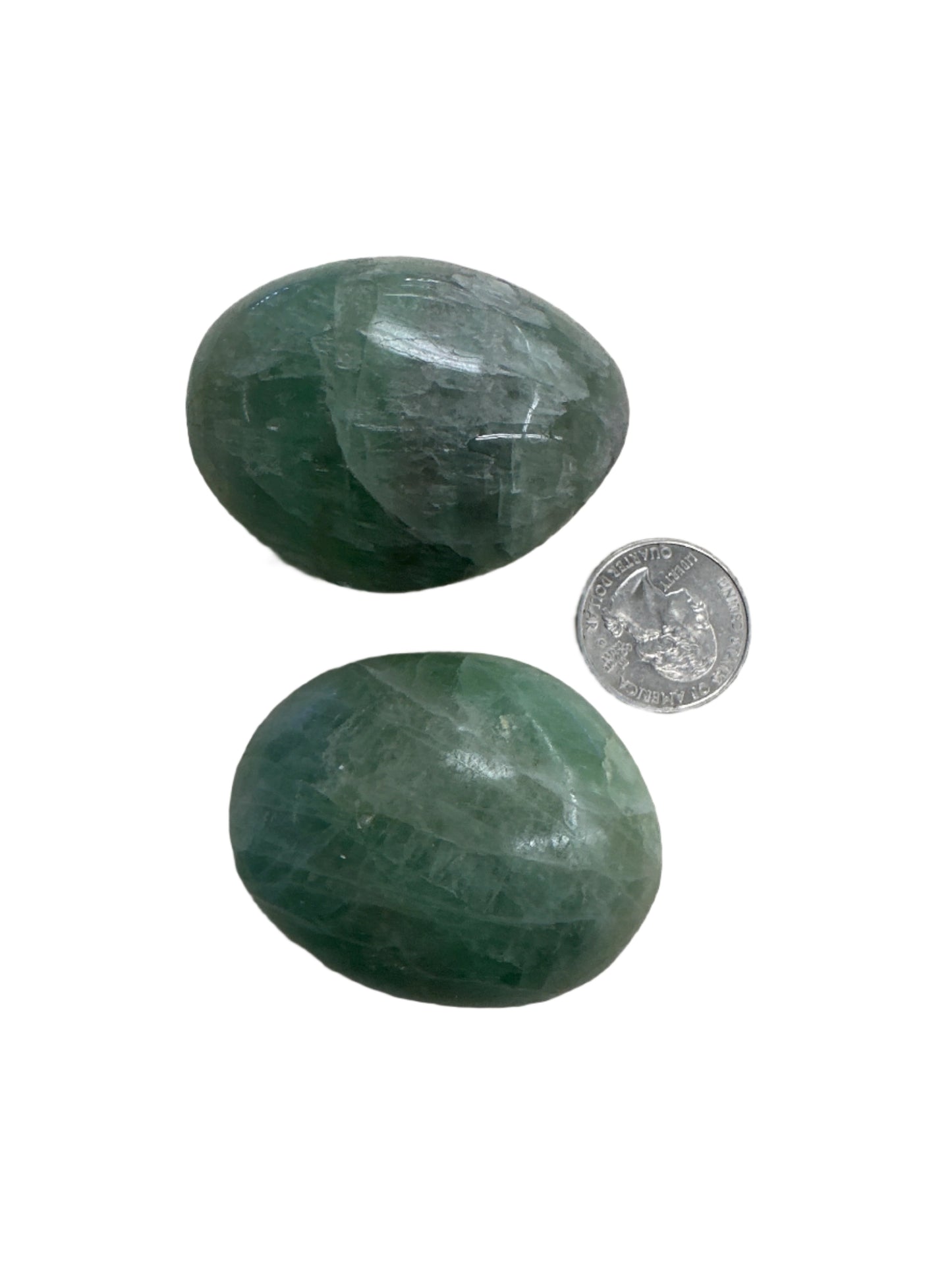 Fluorite palm stone