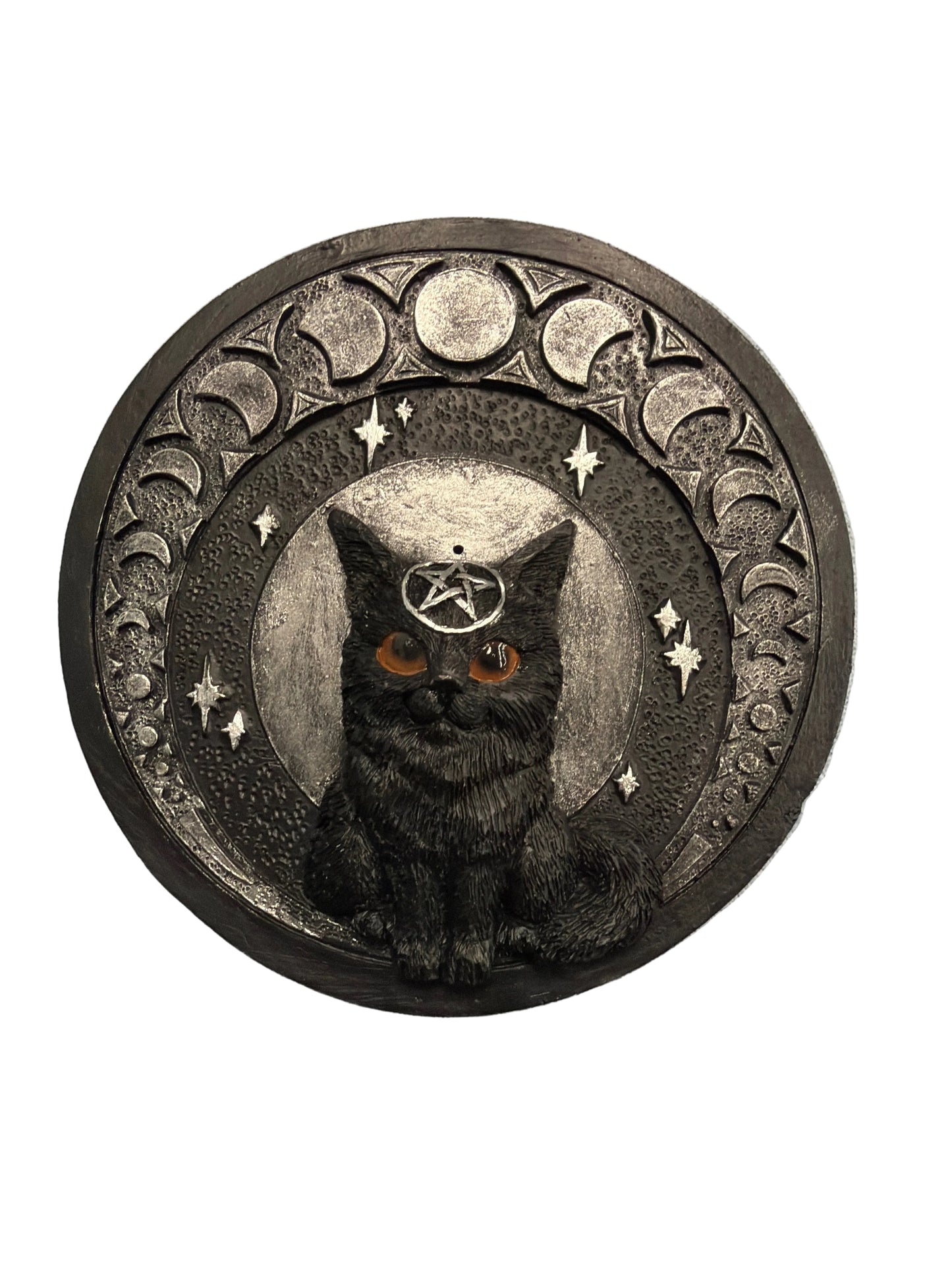 Black Cat with Moon Phases