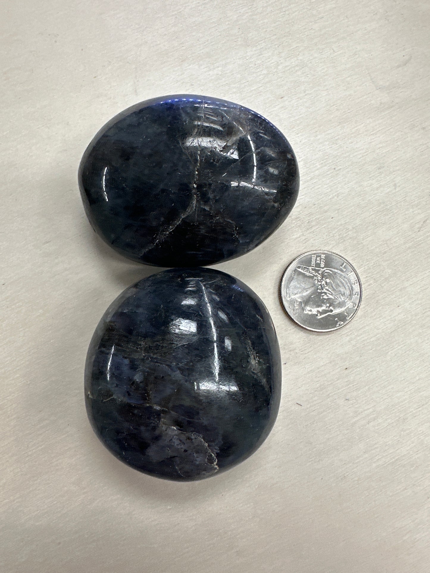 Iolite Sunstone Palm Stone