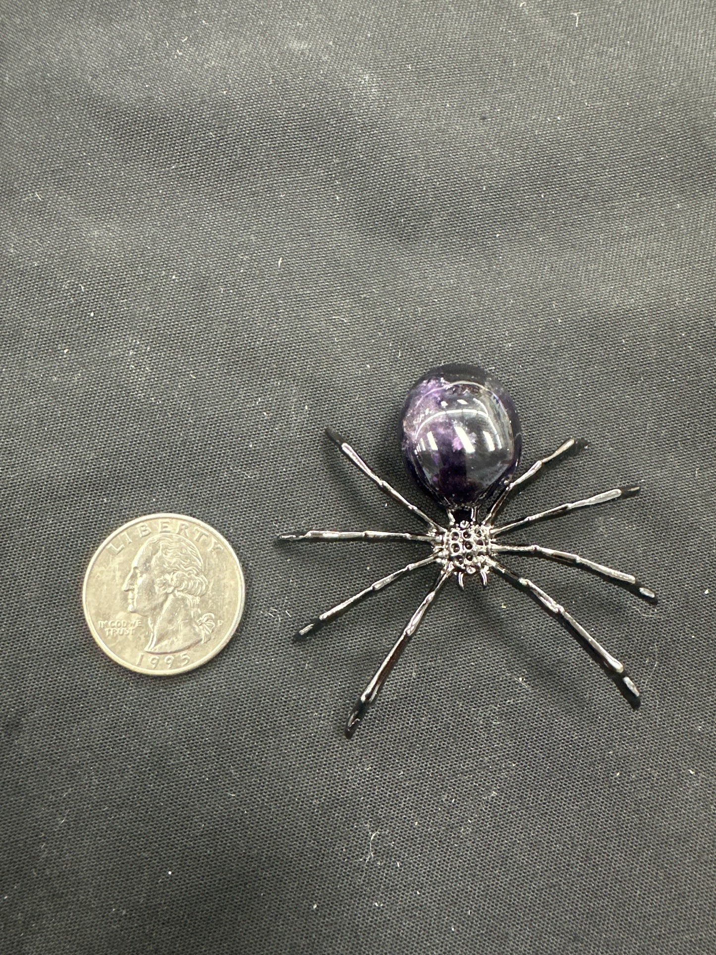 Metal Spiders W/ gemstone