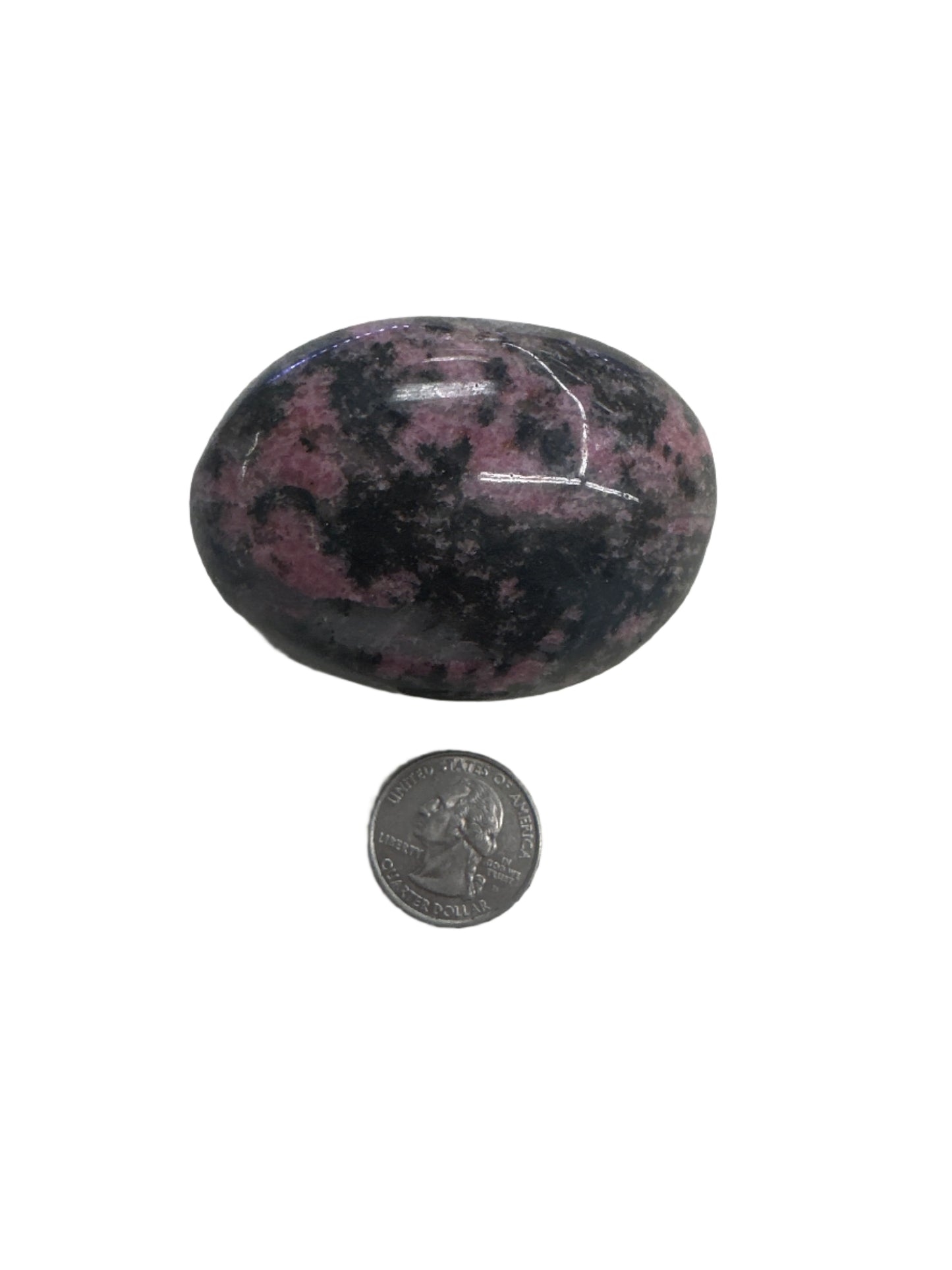 Rhodonite Palm Stone