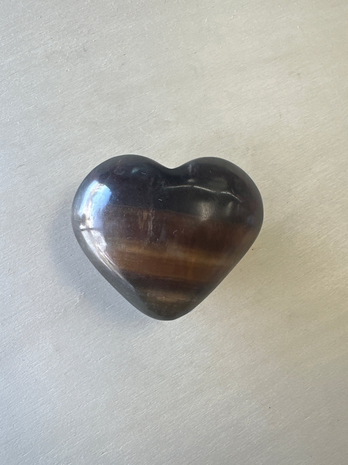 Yellow Fluorite Heart